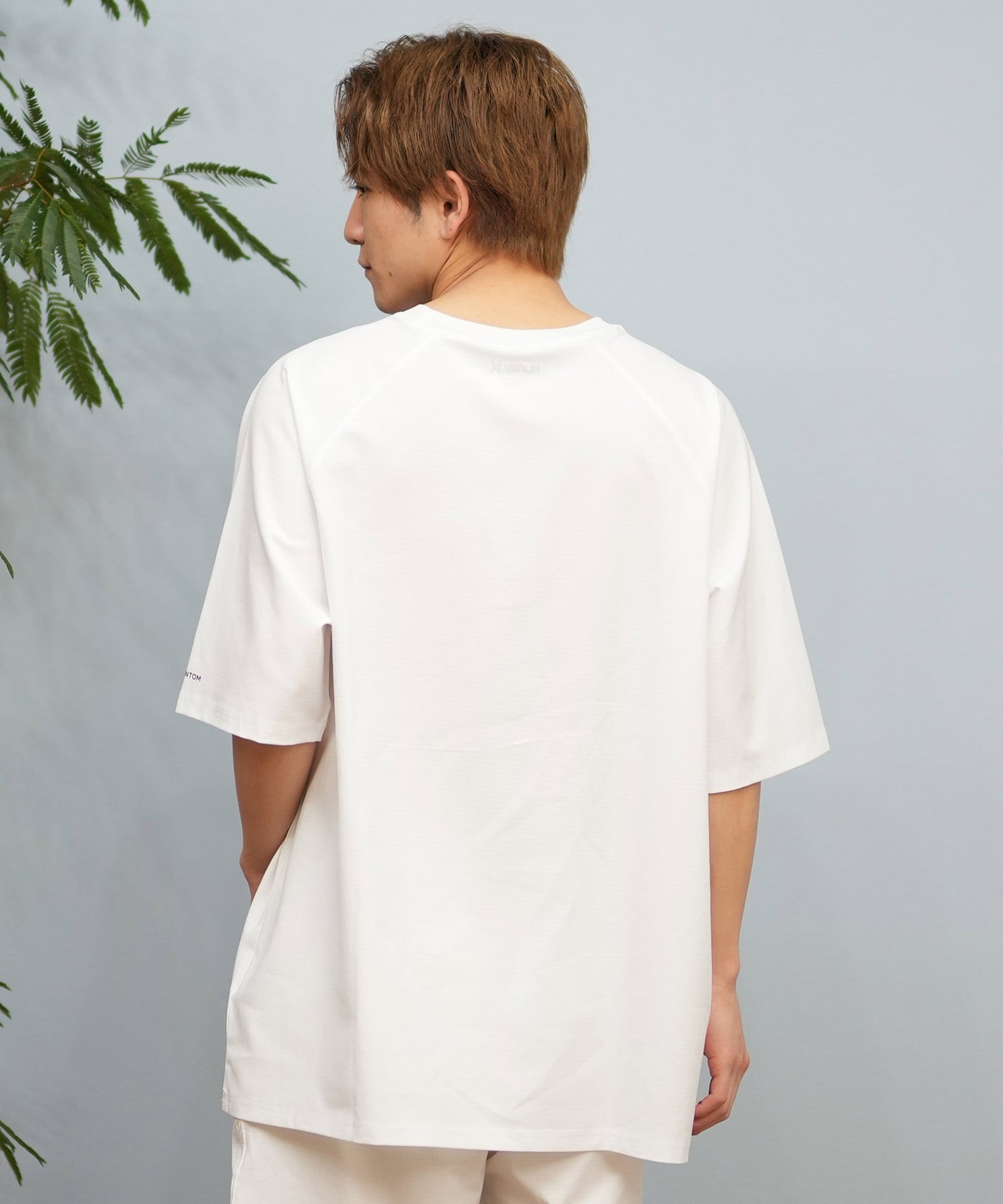 Hurley ハーレー 水着 ラッシュガード 半袖 Tシャツ メンズ ワンポイント ロゴ 水陸両用 撥水 吸水速乾 MUSS251089(WHT-M)