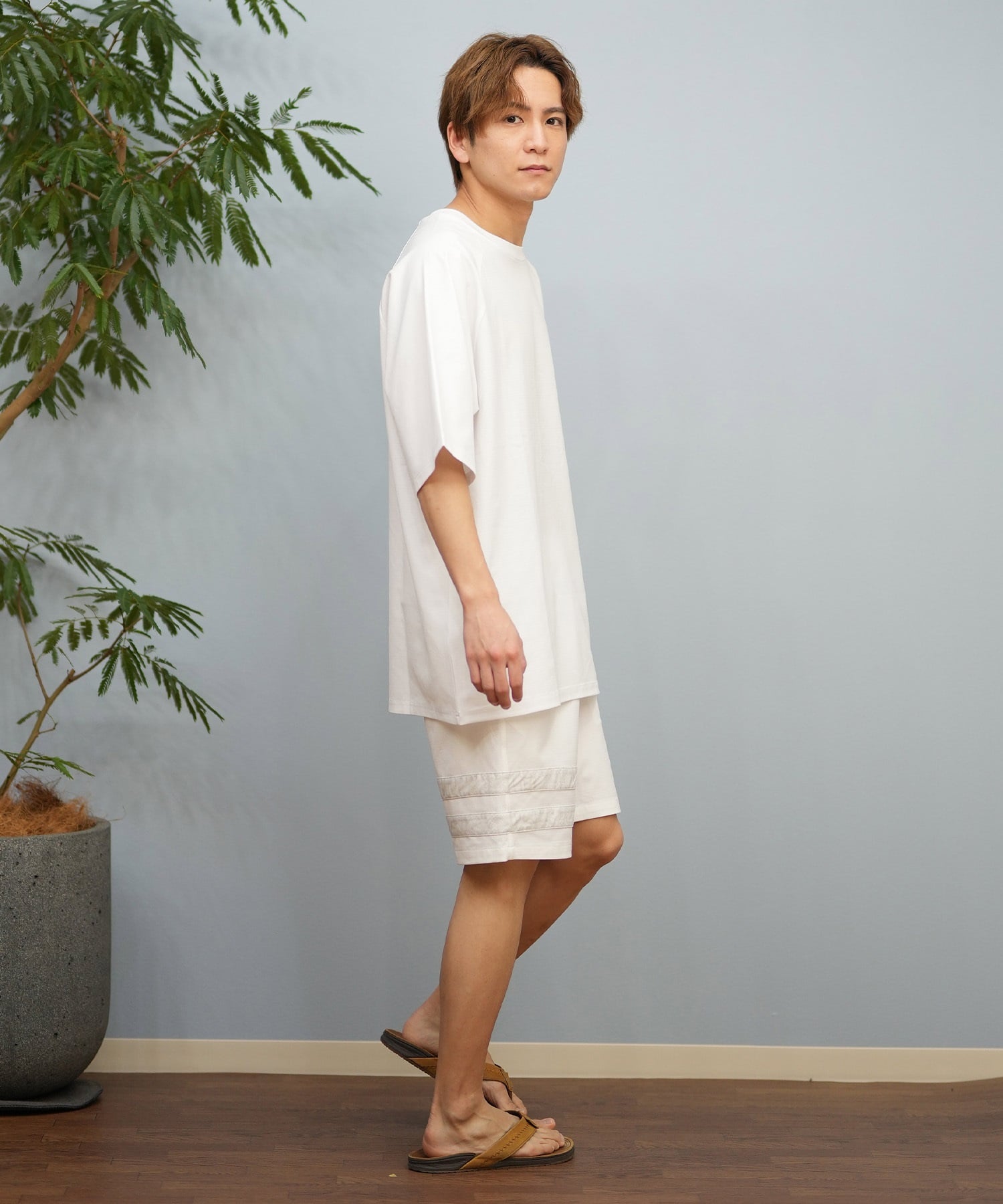 Hurley ハーレー 水着 ラッシュガード 半袖 Tシャツ メンズ ワンポイント ロゴ 水陸両用 撥水 吸水速乾 MUSS251089(WHT-M)