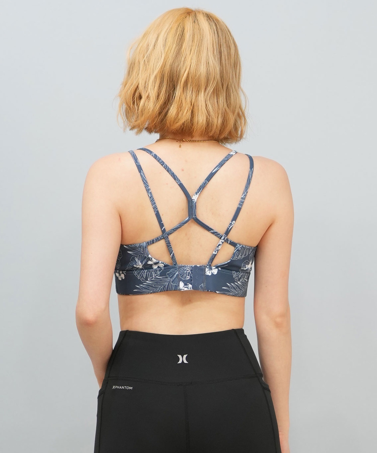 Hurley ハーレー 水着 レディース フィットネス トレーニングウェア スポーツブラ 水陸両用 UVカット WASB251052(BLK-S)