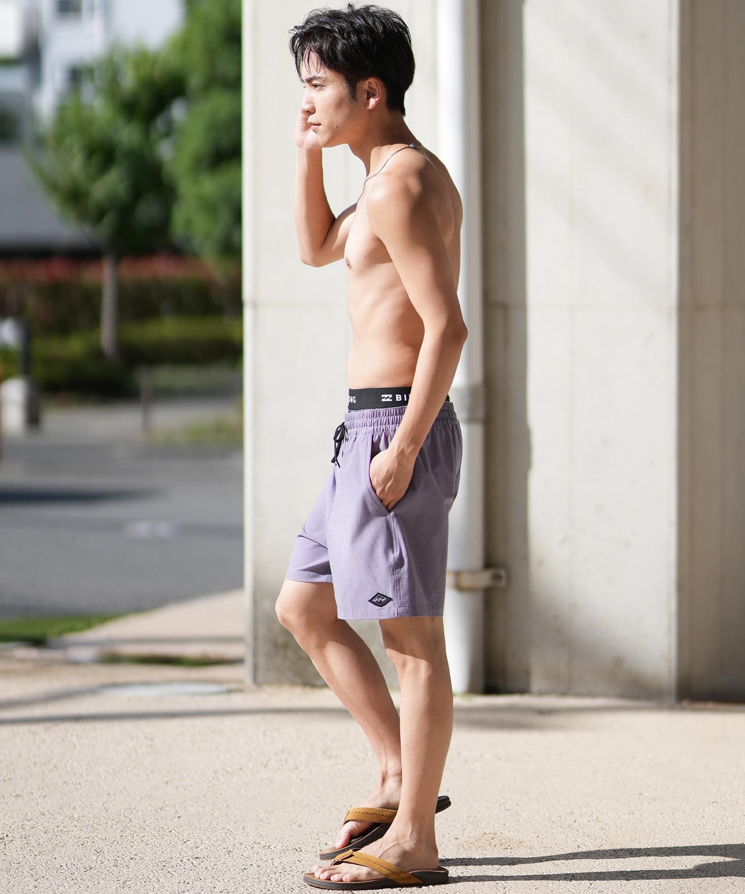 BILLABONG ビラボン 水着 トランクス メンズ ボードショーツ サーフパンツ ワンポイント ロゴ 16インチ 水陸両用 BF011-528(MOS-S)