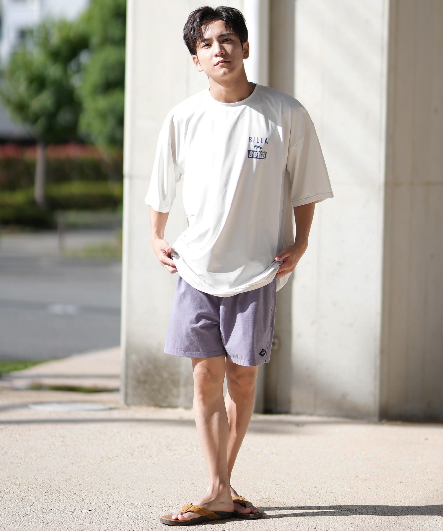 BILLABONG ビラボン 水着 トランクス メンズ ボードショーツ サーフパンツ ワンポイント ロゴ 16インチ 水陸両用 BF011-528(MOS-S)