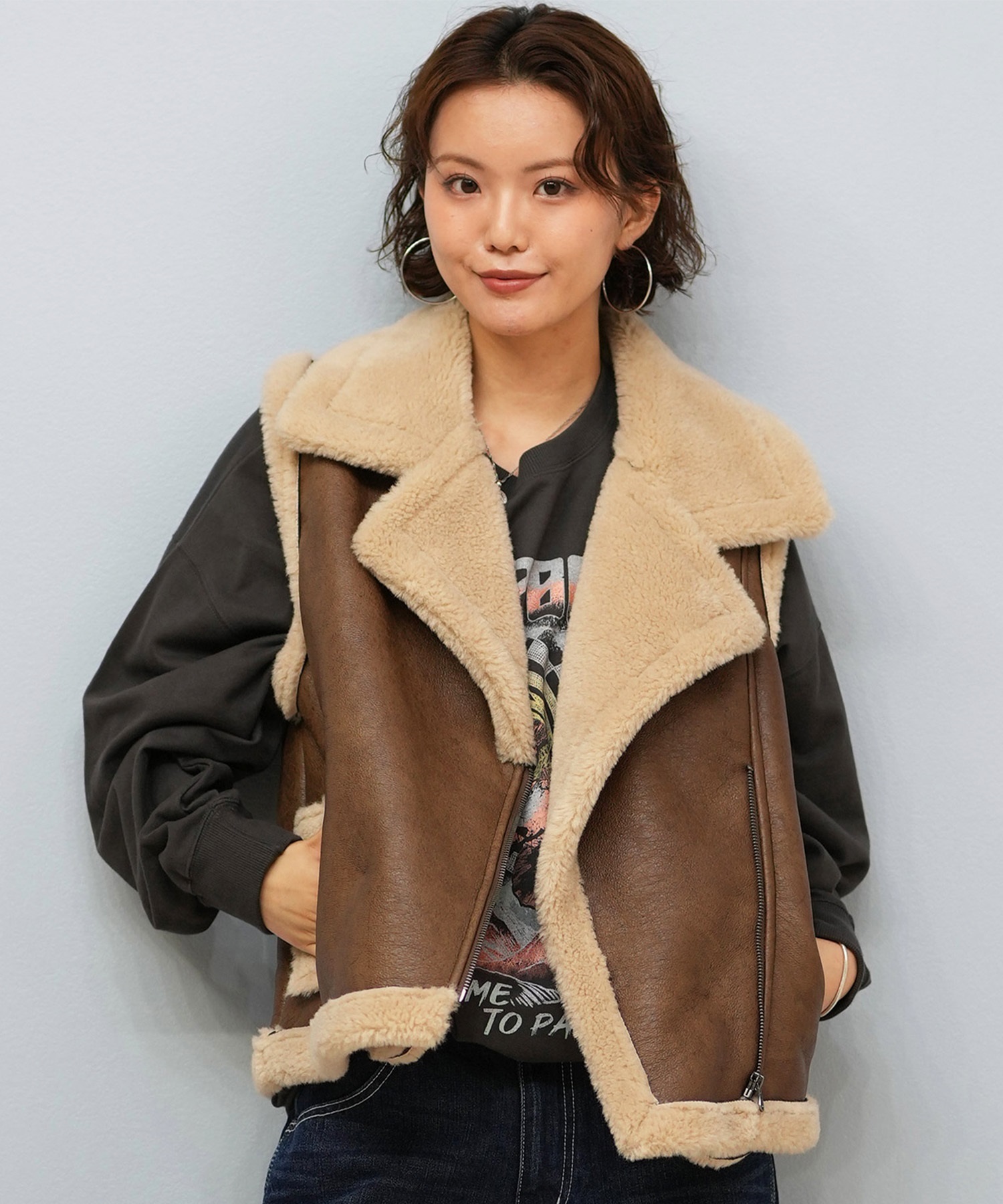 BILLABONG レザーベスト