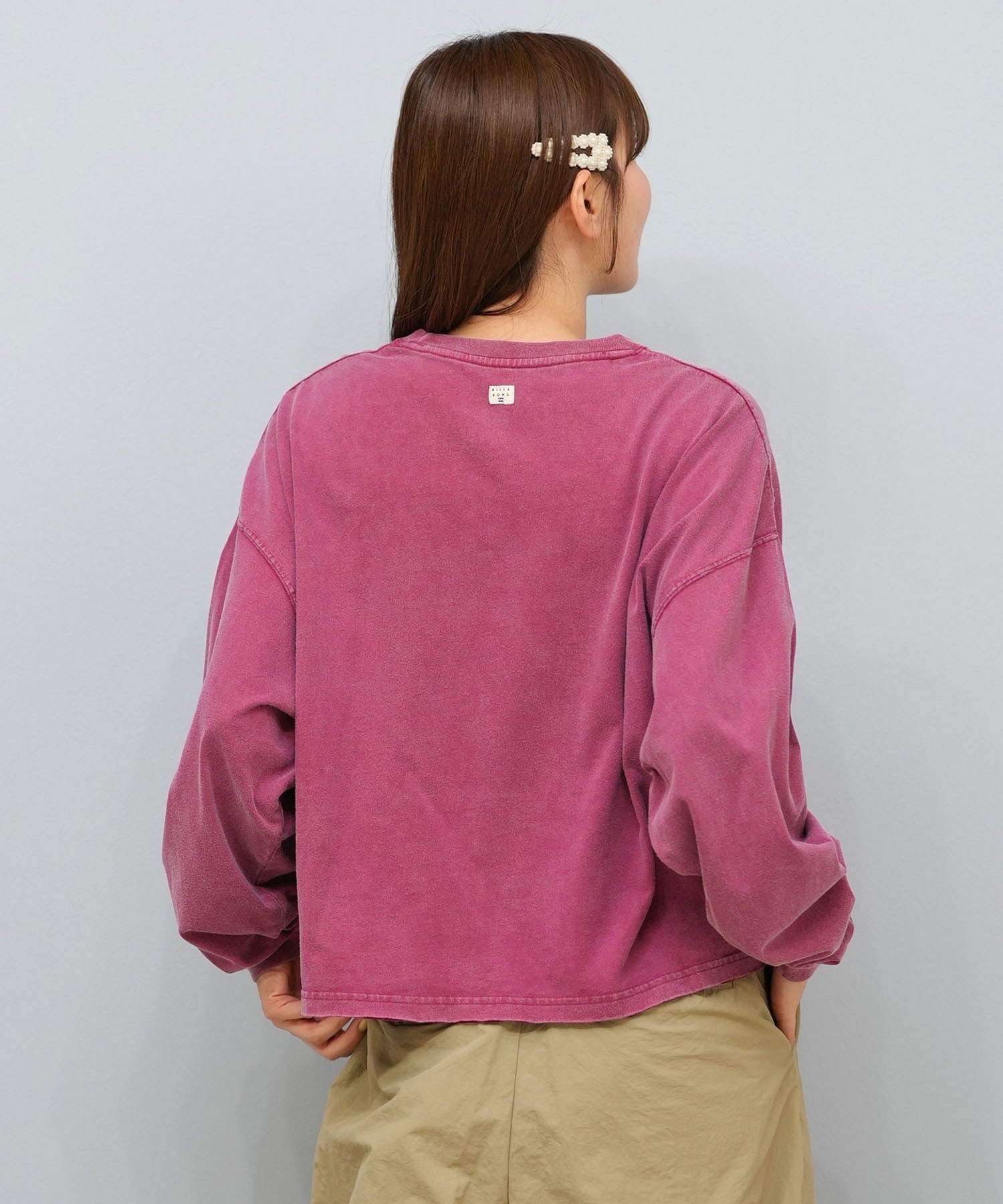 BILLABONG ビラボン 長袖 Tシャツ ロンT レディース DESERT WANDERING LS TEE BF014-054(BUR-M)