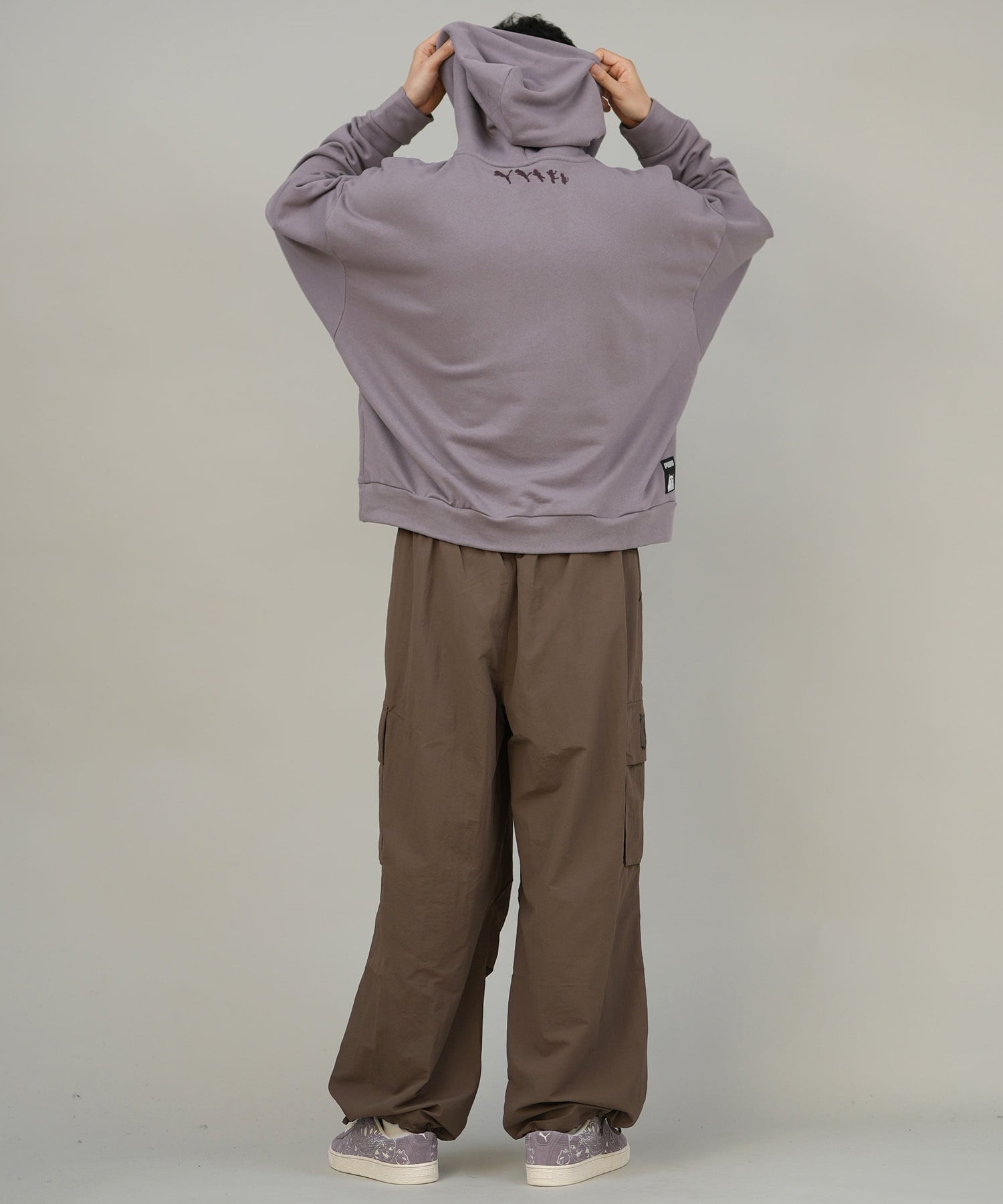 9月27日発売 PUMA プーマ × RIPNDIP リップンディップ コラボ メンズ ボクシー グラフィック フーディ プルオーバー パーカー 裏毛 632414(01-M)