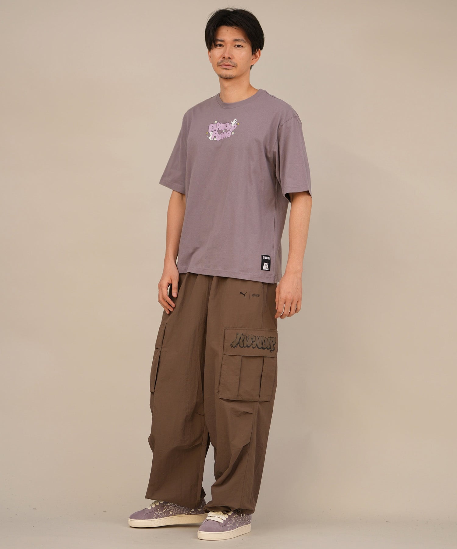 9月27日発売 PUMA プーマ × RIPNDIP リップンディップ コラボ メンズ エクストリーム カーゴパンツ ロングパンツ 632417(01-M)