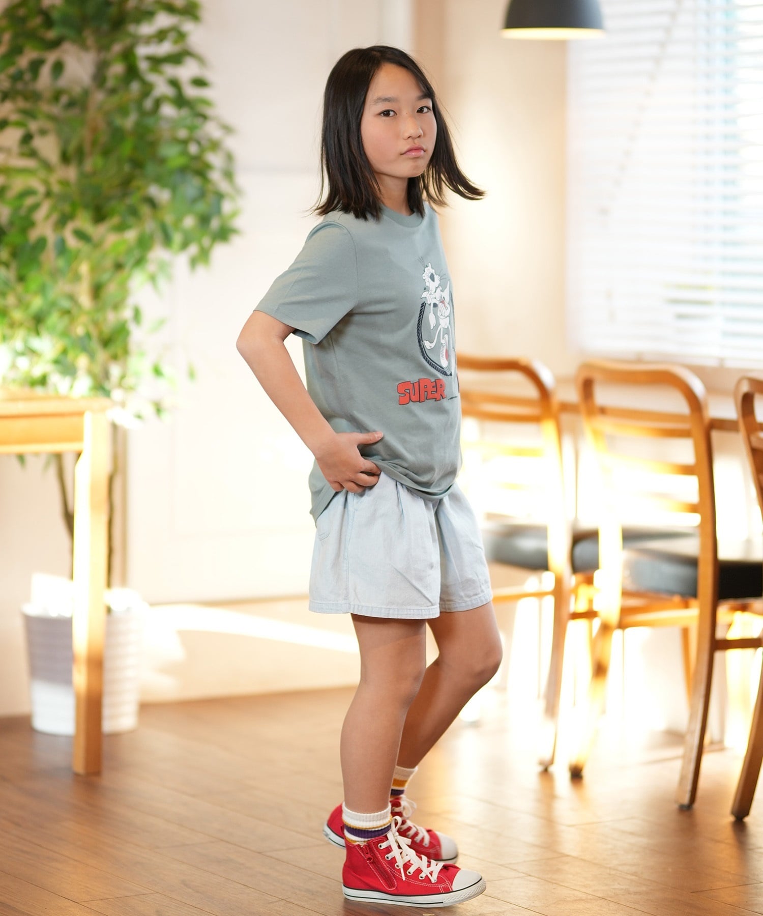 PUMA プーマ Tシャツ キッズ 半袖 スーパープーマ SUPER PUMA 629864(87-128cm)