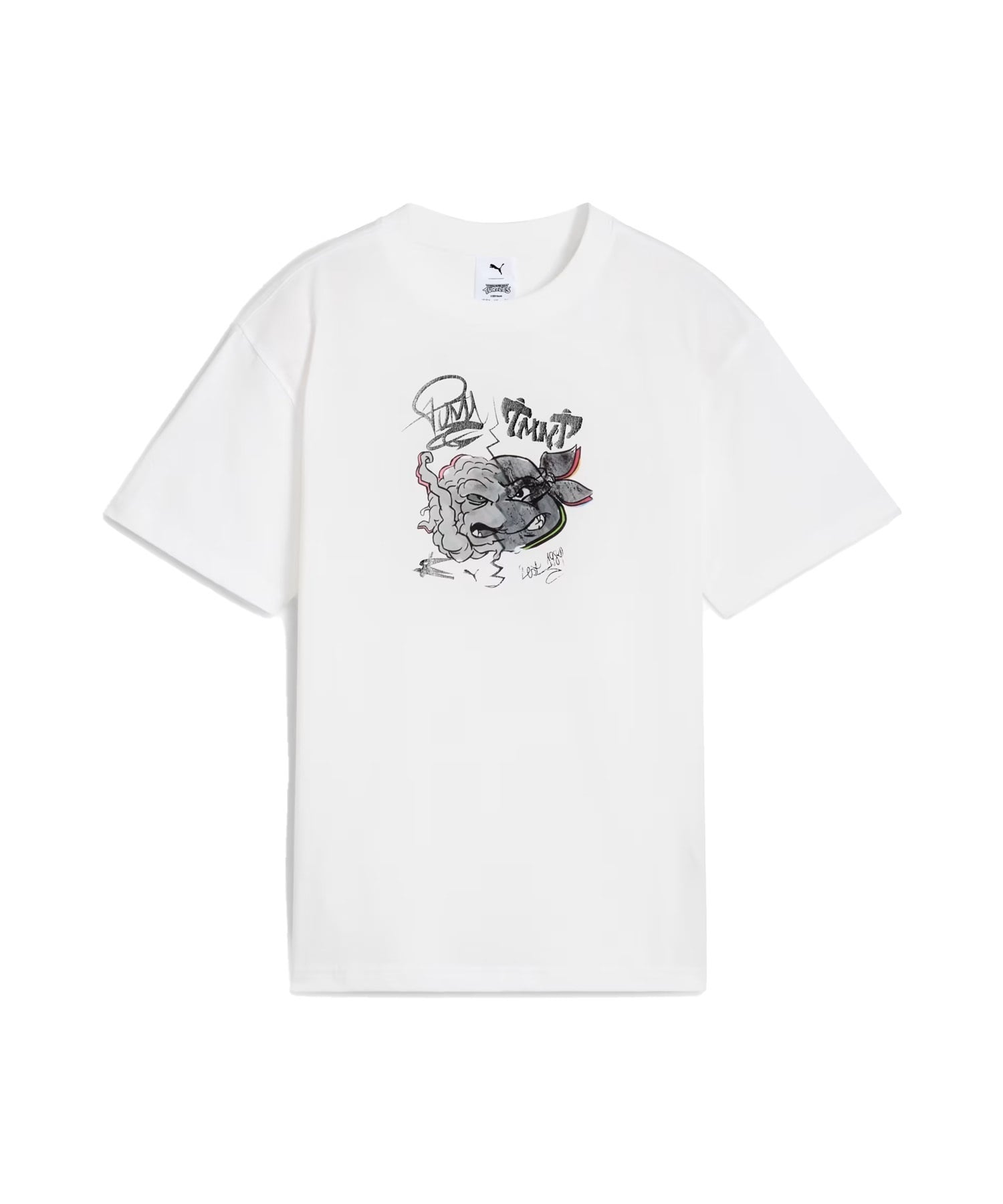 PUMA プーマ × TMNT ティーンエイジ・ミュータント・ニンジャ・タートルズ コラボ Tシャツ キッズ 半袖 630084(02-128cm)