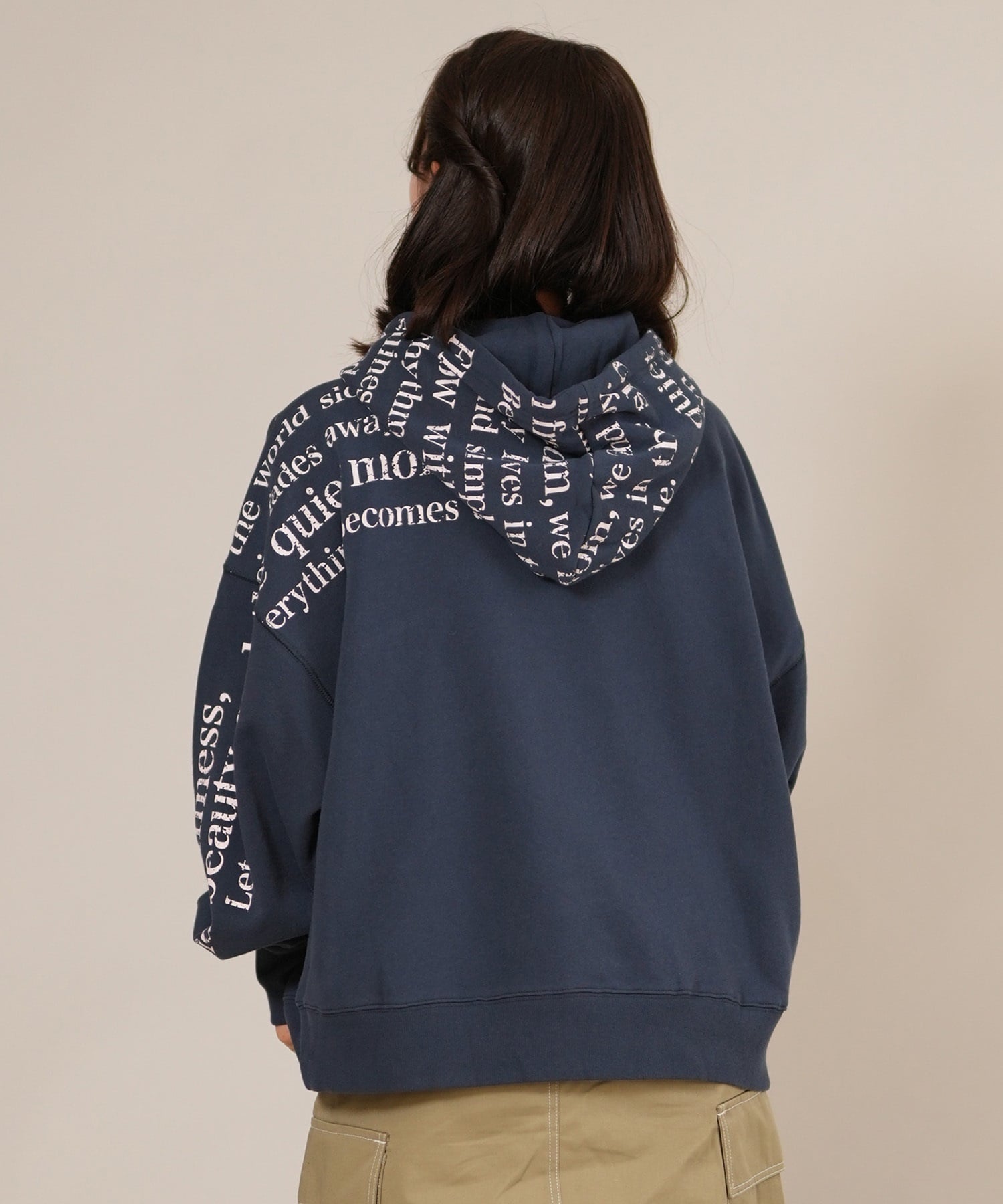 RIKKA FEMME リッカファム プルオーバー パーカー レディース スウェット フーディー ロゴ プリント 裏毛 RF25FW08(LBE-FREE)