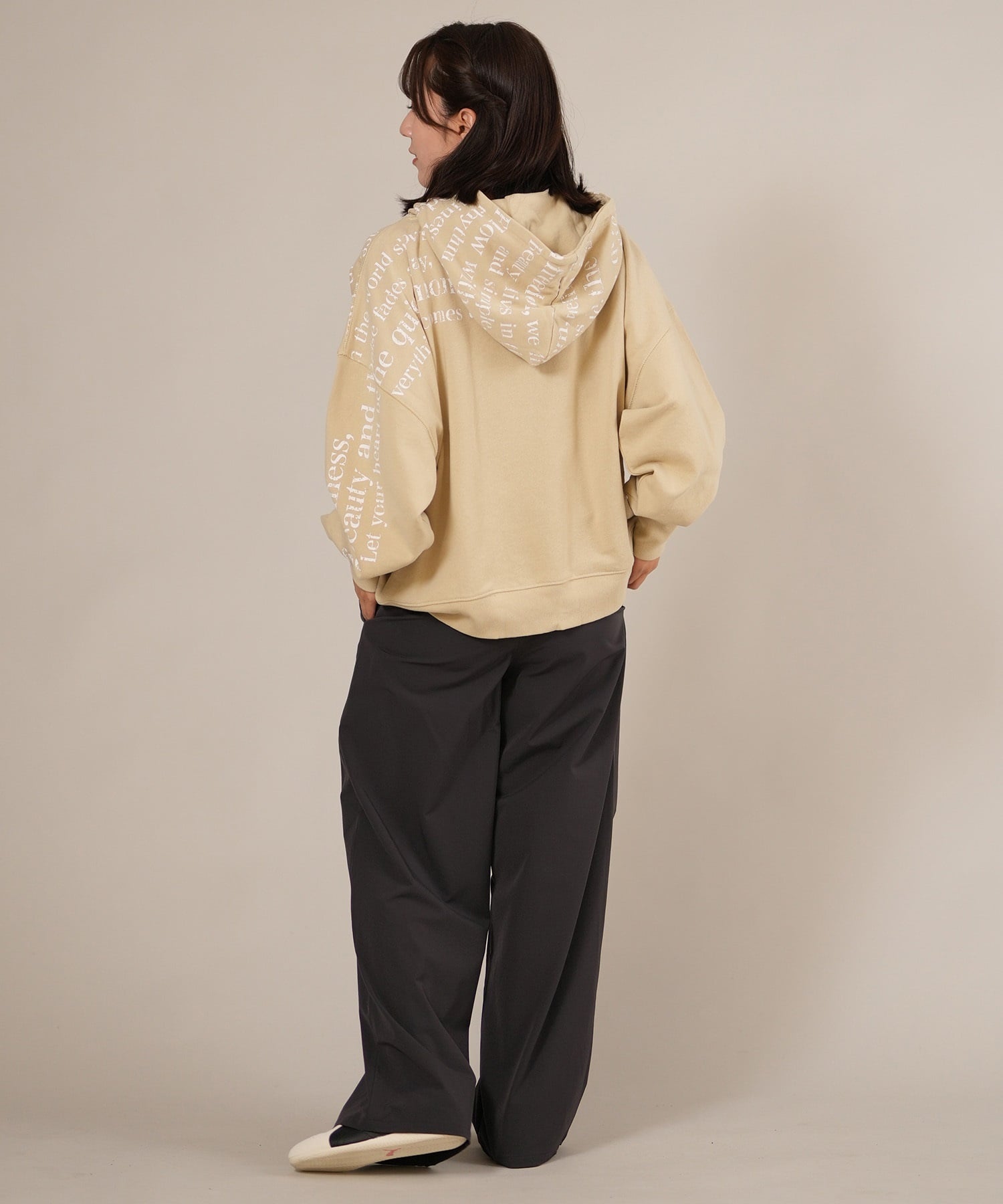 RIKKA FEMME リッカファム プルオーバー パーカー レディース スウェット フーディー ロゴ プリント 裏毛 RF25FW08(LBE-FREE)