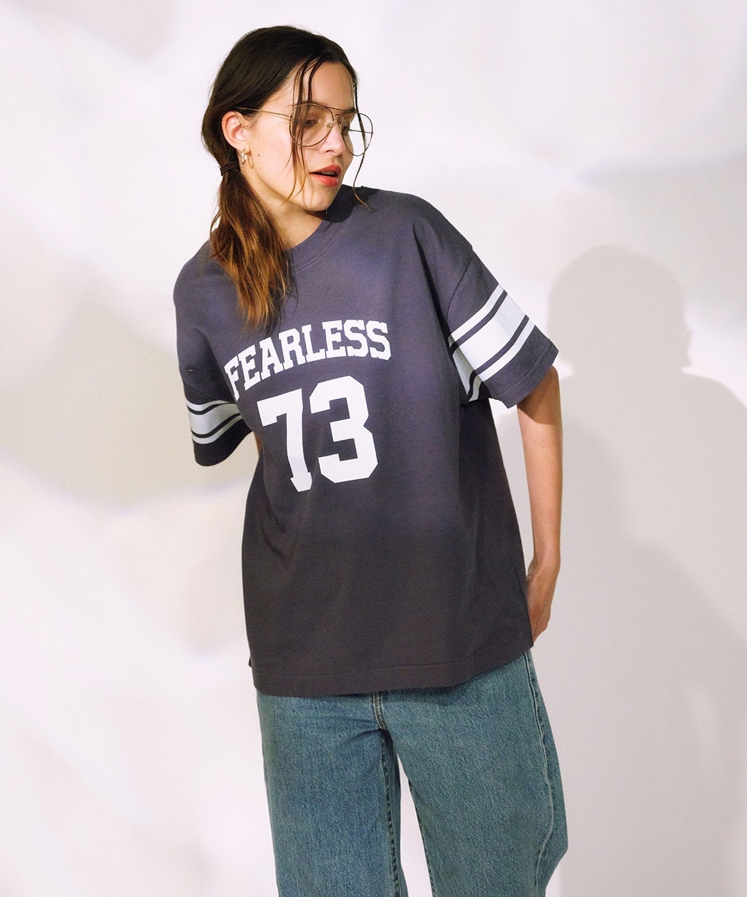 RIKKA FEMME リッカファム 半袖 Tシャツ レディース ナンバリングTシャツ RF25SS08(WHT-FREE)