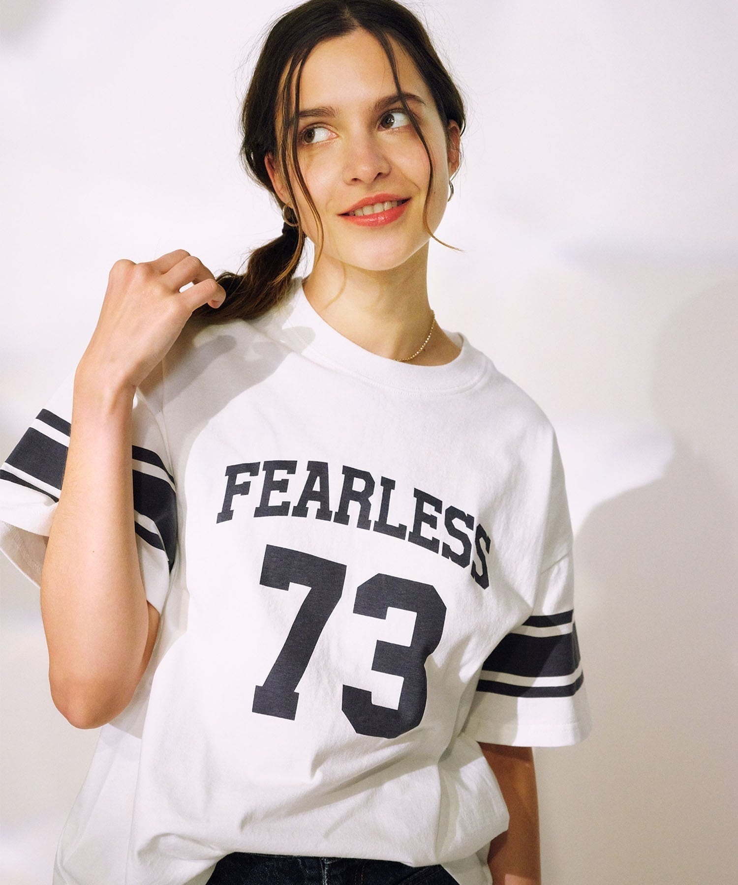 RIKKA FEMME リッカファム 半袖 Tシャツ レディース ナンバリングTシャツ RF25SS08(WHT-FREE)