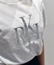 RIKKA FEMME リッカファム 半袖 Tシャツ レディース 箔プリント RF25SS09(WT/GD-FREE)