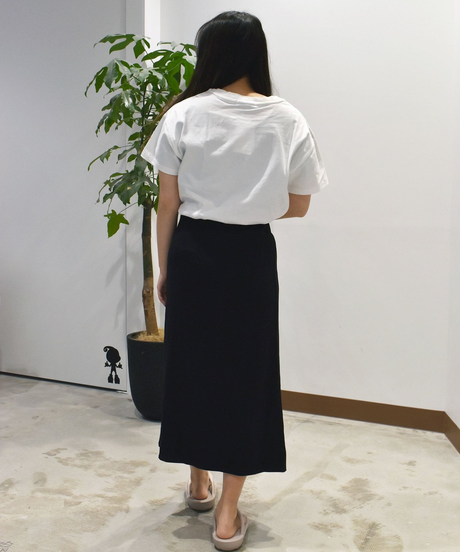 RIKKA FEMME リッカファム 半袖 Tシャツ レディース 箔プリント RF25SS09(WT/GD-FREE)