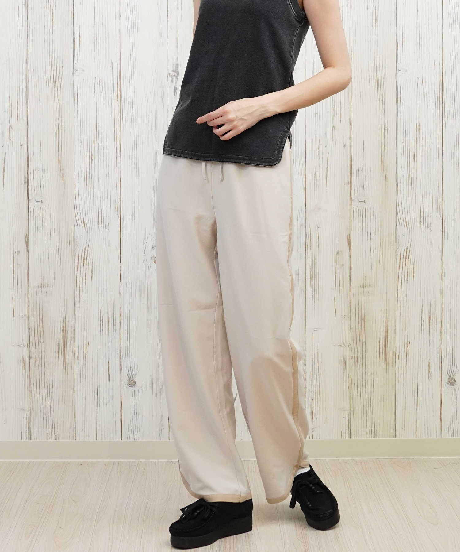 RIKKA FEMME リッカファム ロングパンツ レディース イージーパンツ サイドライン  RF25HS06(LBG-SM)