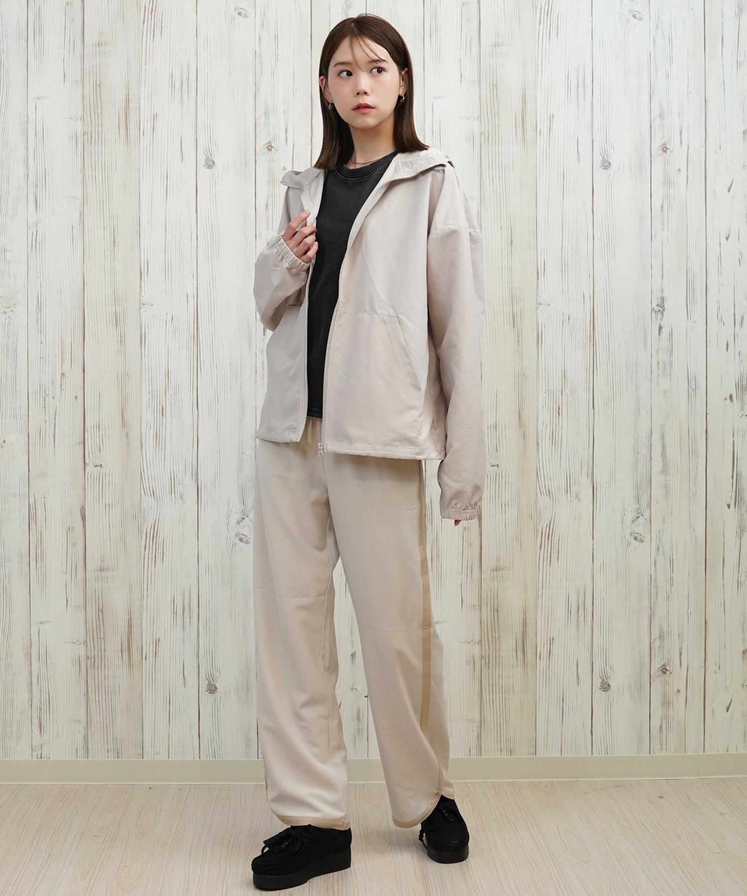 RIKKA FEMME リッカファム ロングパンツ レディース イージーパンツ サイドライン  RF25HS06(LBG-SM)