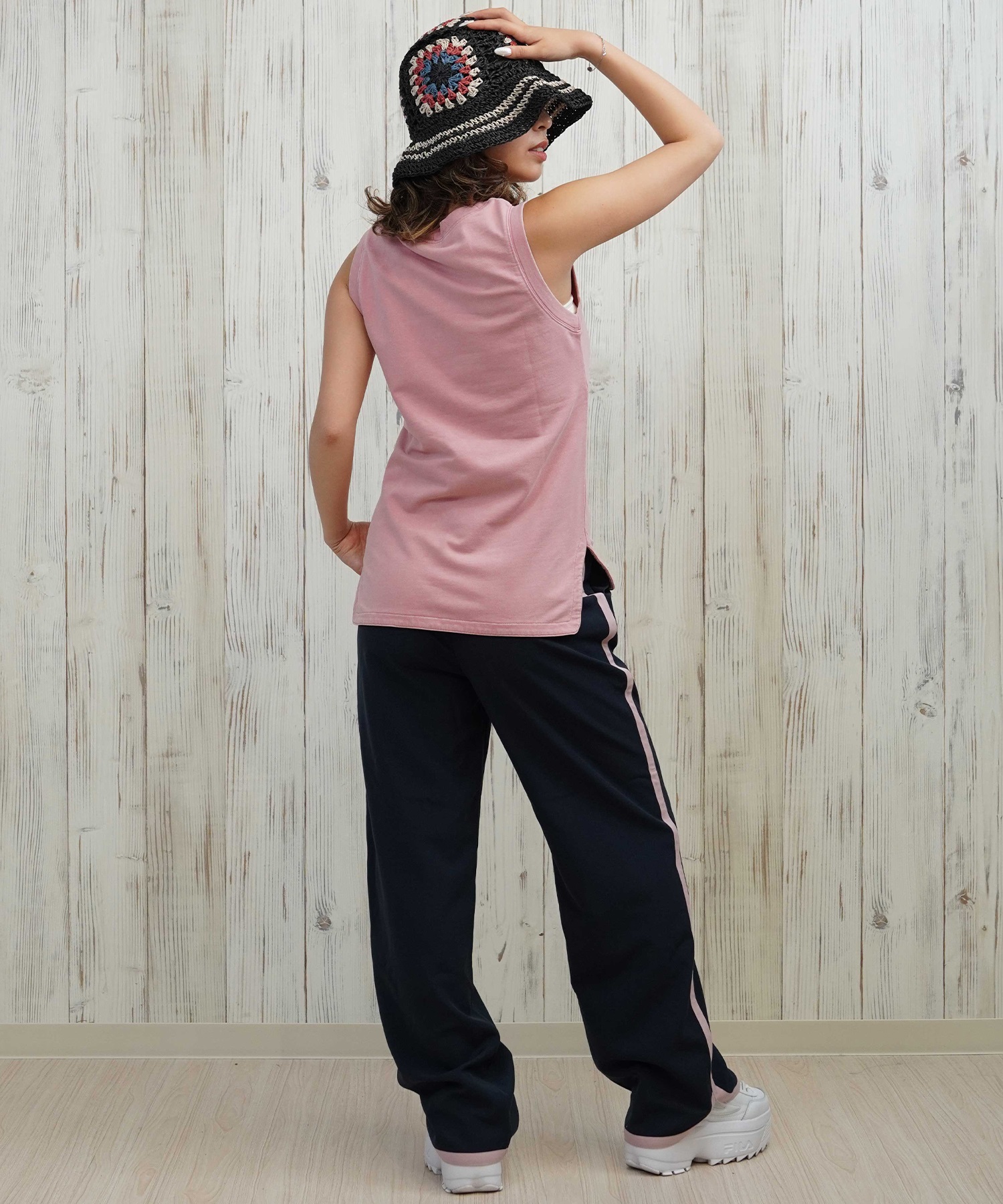 RIKKA FEMME リッカファム ロングパンツ レディース イージーパンツ サイドライン  RF25HS06(LBG-SM)