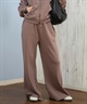 RIKKA FEMME リッカファム ロングパンツ レディース スウェットパンツ ポケット デザイン 裏毛 セットアップ対応 RF25FW10(CGY-FREE)