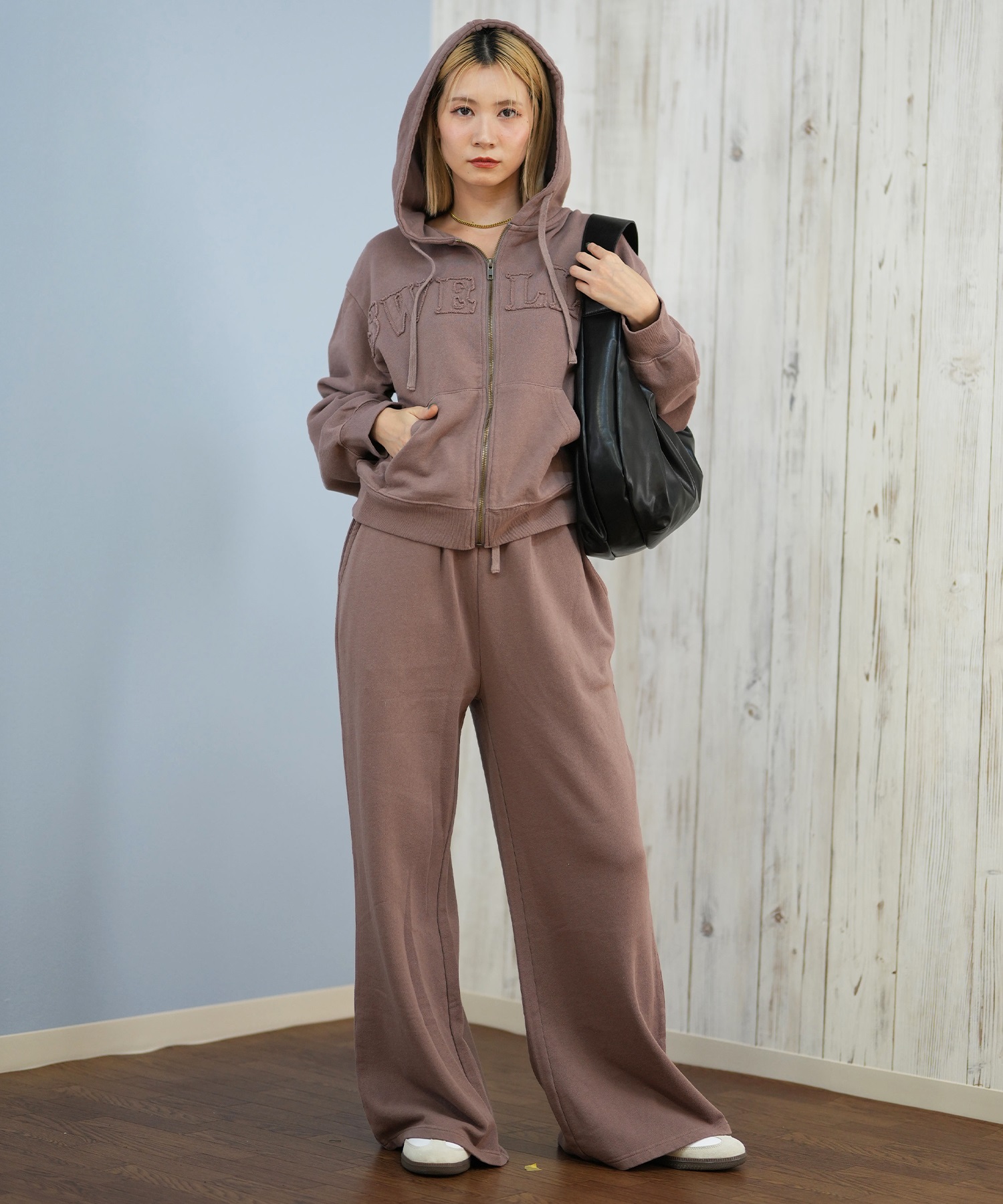 RIKKA FEMME リッカファム ロングパンツ レディース スウェットパンツ ポケット デザイン 裏毛 セットアップ対応 RF25FW10(CGY-FREE)