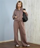 RIKKA FEMME リッカファム ロングパンツ レディース スウェットパンツ ポケット デザイン 裏毛 セットアップ対応 RF25FW10(CGY-FREE)