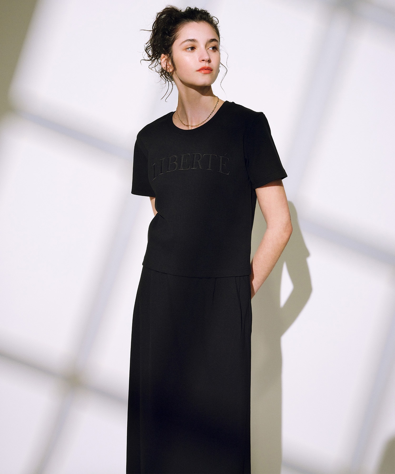 RIKKA FEMME リッカファム スカート レディース マーメイド風ポンチスカート RF25SS27(BLK-SM)