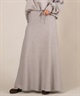 RIKKA FEMME リッカファム ロングスカート レディース リブニットスカート セットアップ対応 RF25FW15(GRY-FREE)