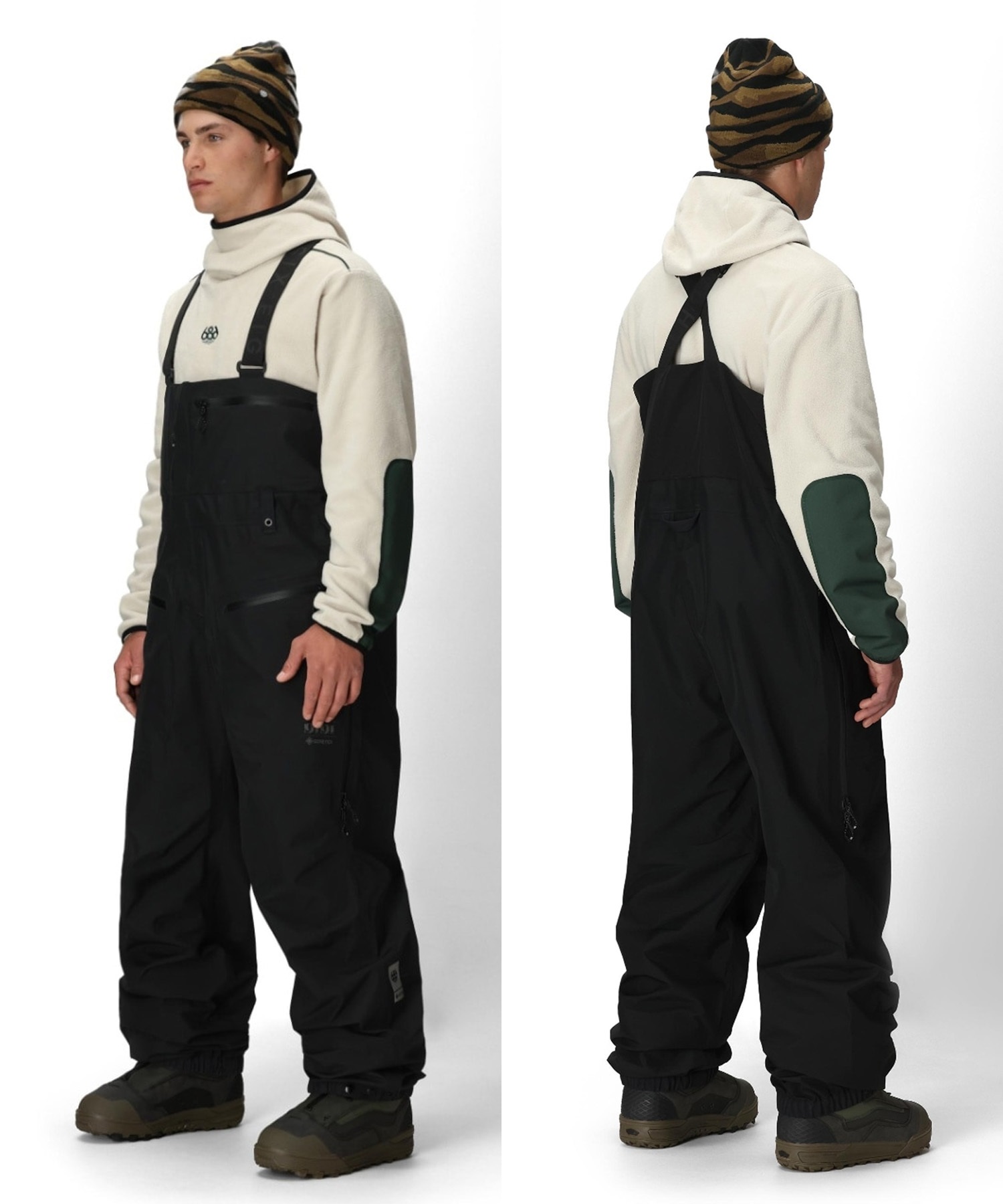 686 シックスエイトシックス GORE-TEX 3L ATV BIB スノーボード ウェア パンツ ユニセックス ゴアテックス 25-26モデル MM A17【2526】(BLK-M)