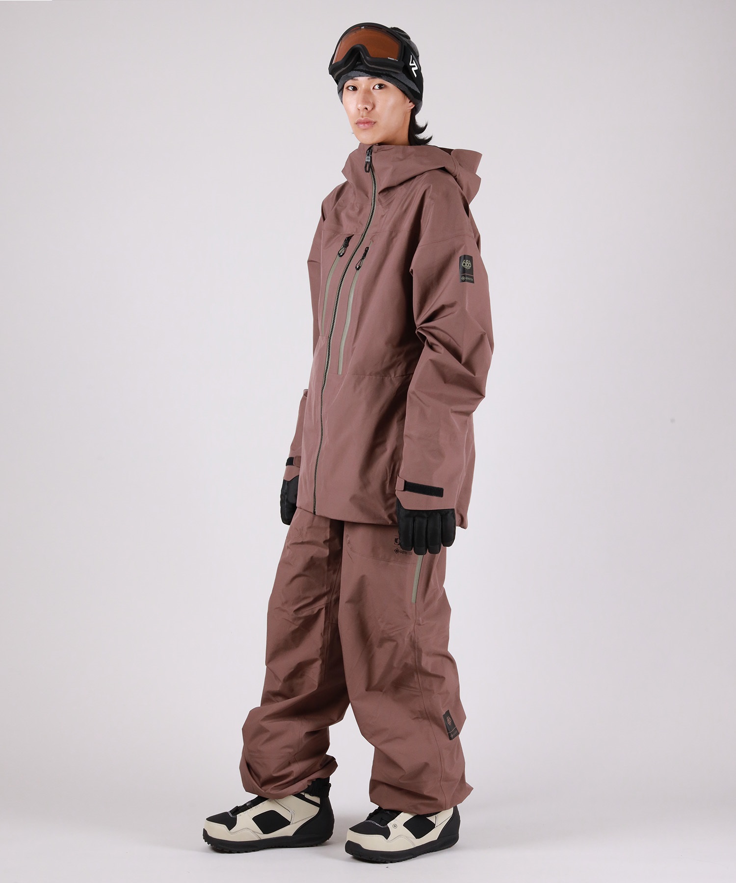 686 シックスエイトシックス GORE-TEX 3L ATV BIB スノーボード ウェア パンツ ユニセックス ゴアテックス 25-26モデル MM A17【2526】(BLK-M)