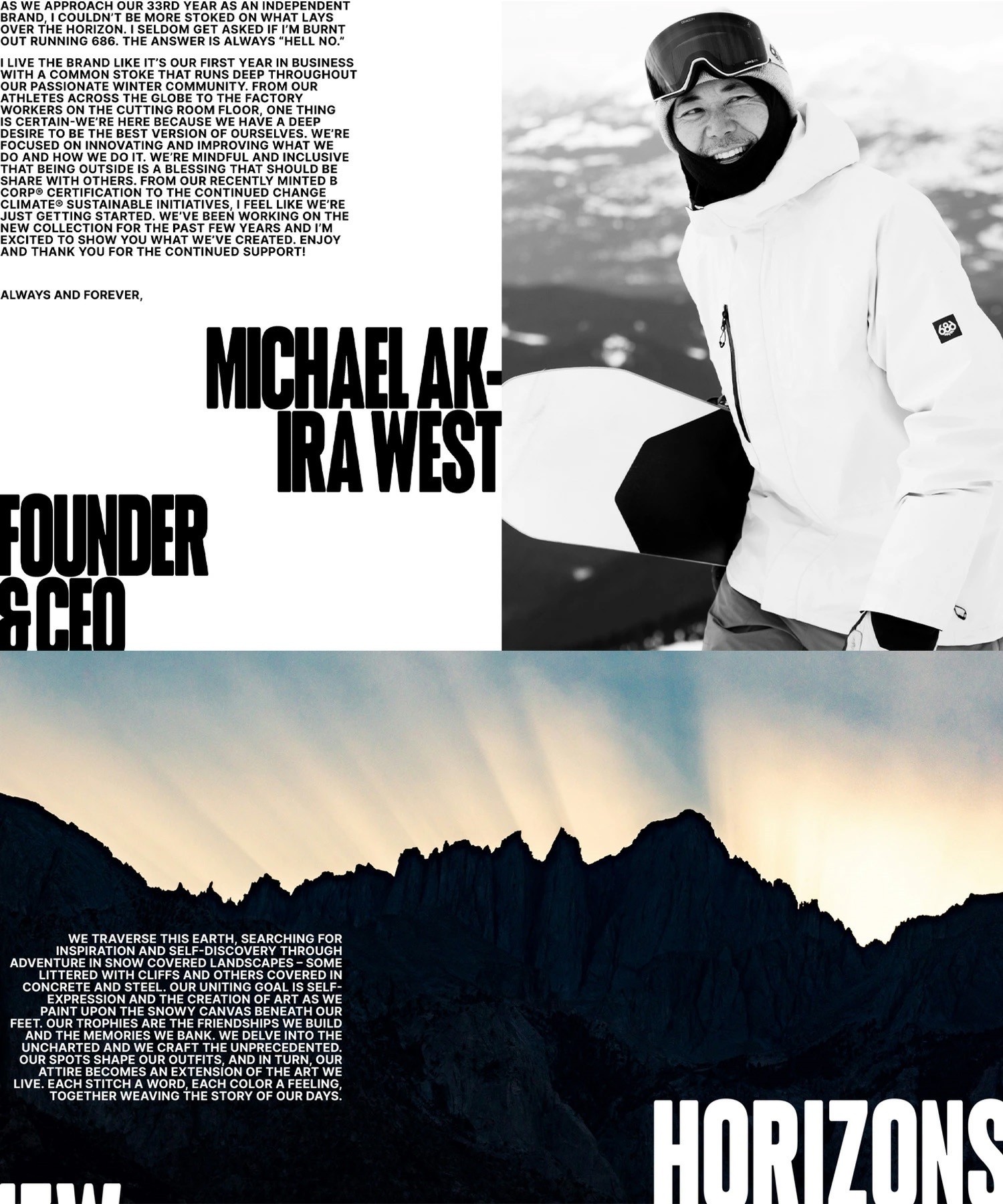 686 シックスエイトシックス GORE-TEX 3L ATV BIB スノーボード ウェア パンツ ユニセックス ゴアテックス 25-26モデル MM A17【2526】(BLK-M)