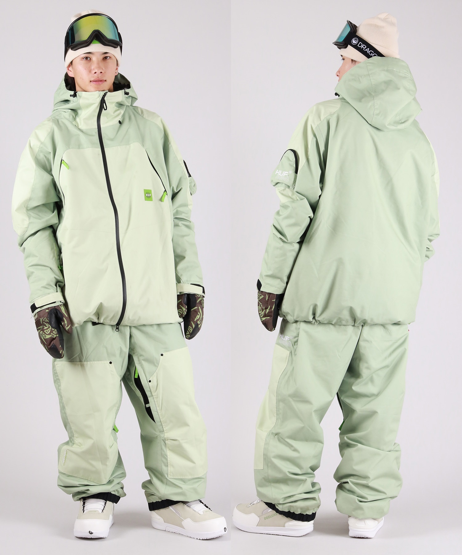 686 シックスエイトシックス HUF DOUBLE H SHELL PT スノーボード ウェア パンツ ユニセックス 25-26モデル MM B15【2526】(HGRN-S)