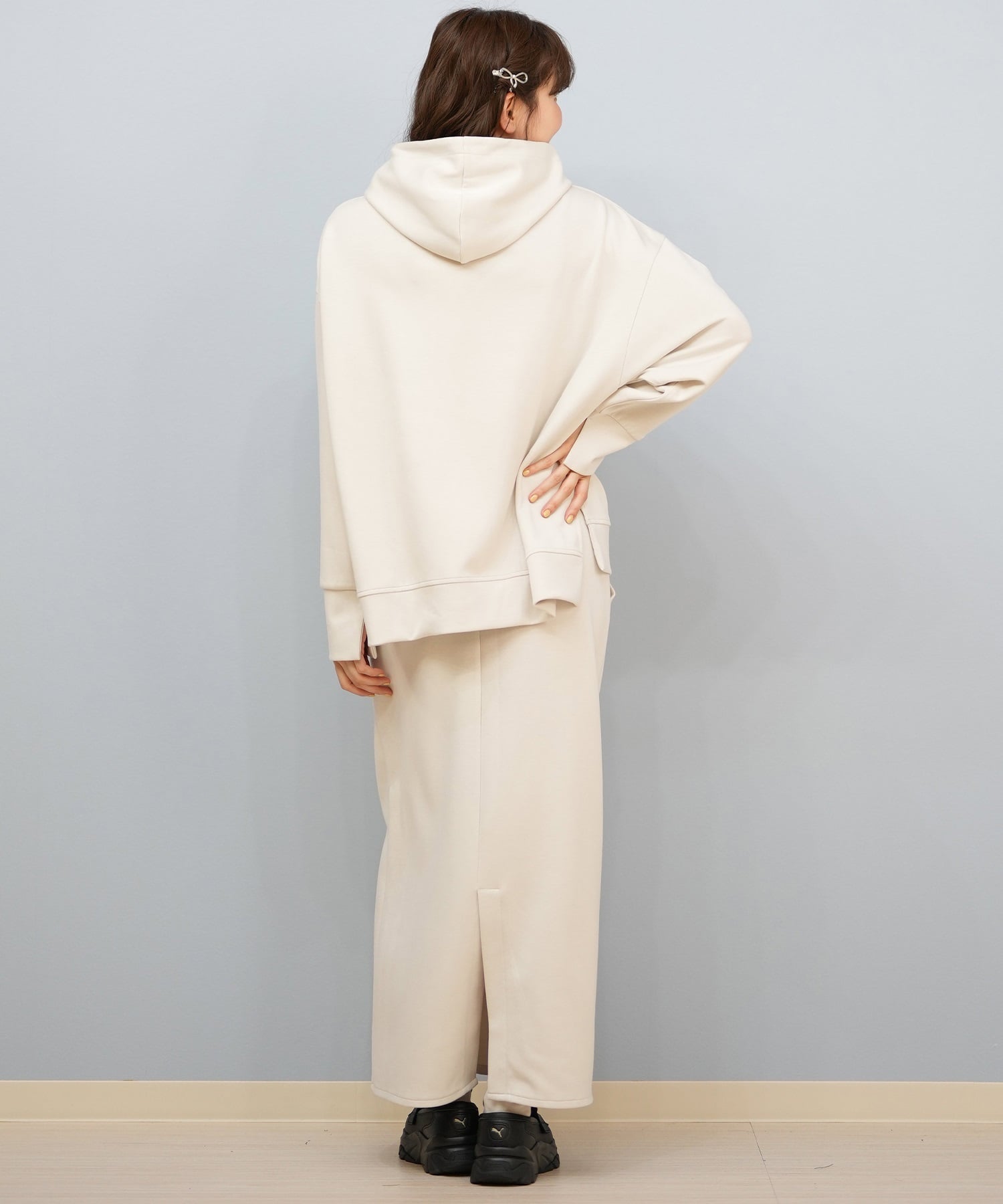 ROXY ロキシー プルオーバー パーカー レディース フーディー ロゴ ワンポイント オーバーサイズ セットアップ対応 RPO254610M(BLK-M)