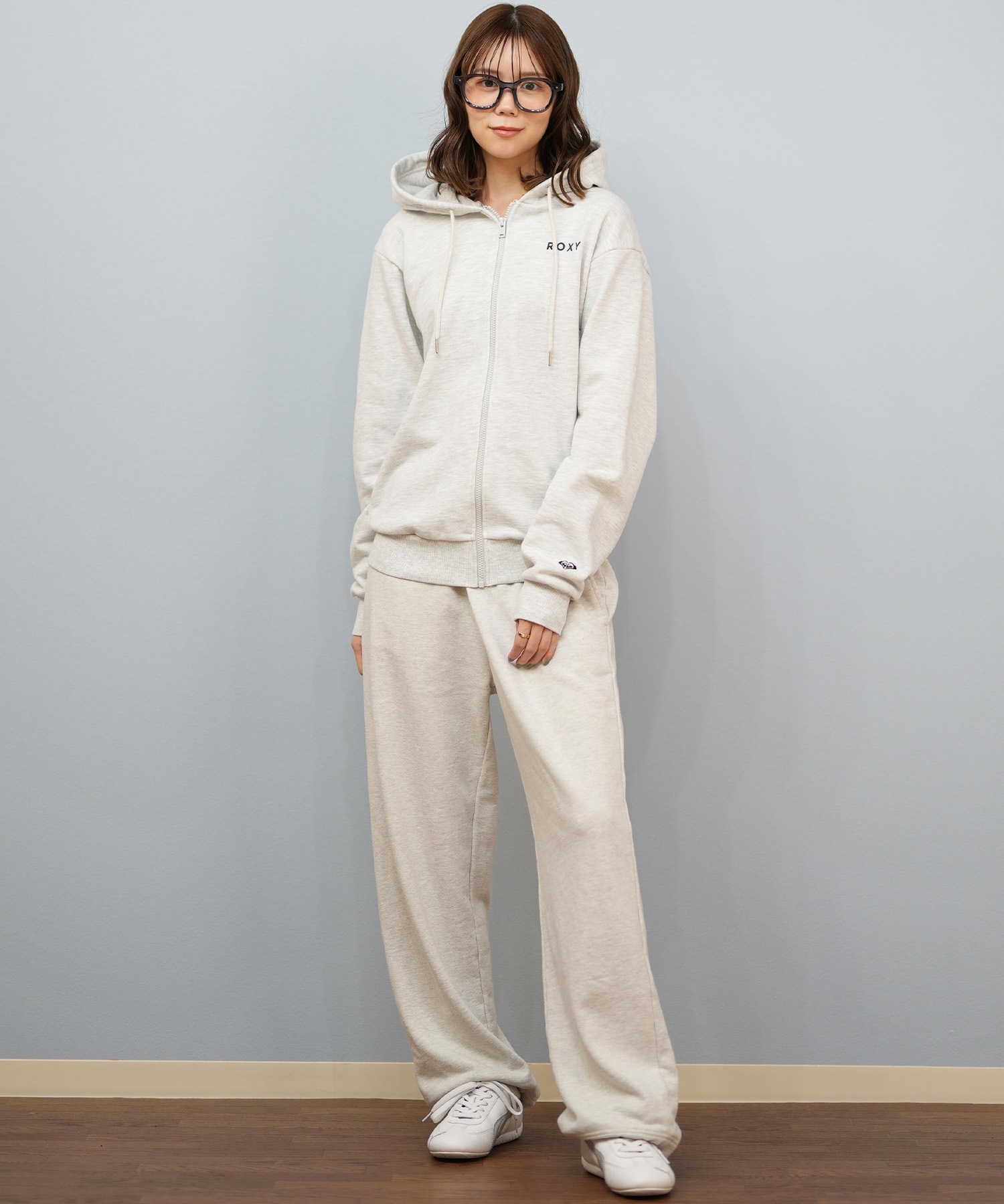 ROXY ロキシー ジップアップ パーカー レディース バックプリント ロゴ HISTORICAL LOGO ZIP HOODIE RZP254027(BLK-M)