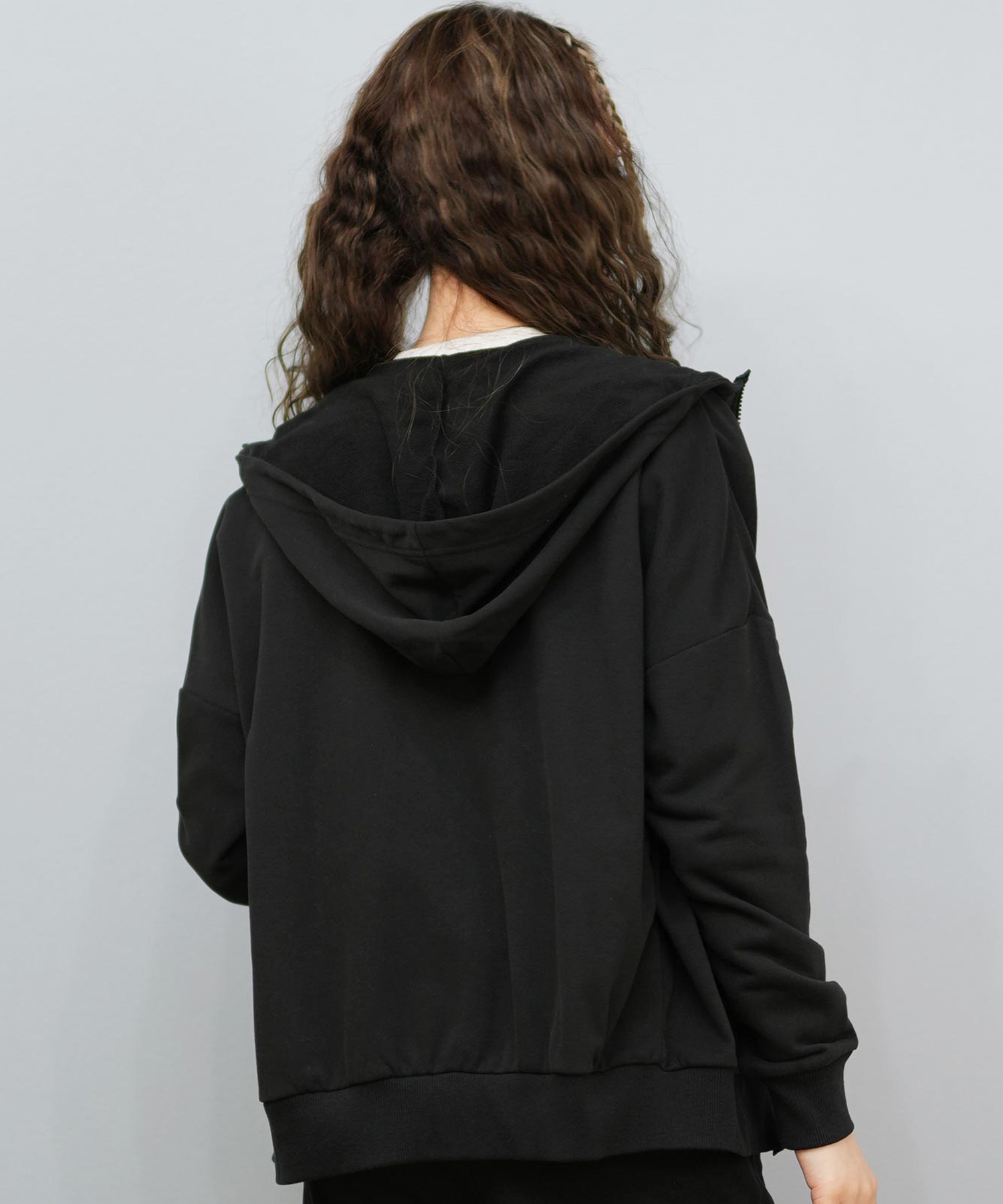 ROXY ロキシー ジップアップ パーカー レディース ロゴ シンプル JIVY ZIP HOODIE RZP254029(BLK-M)