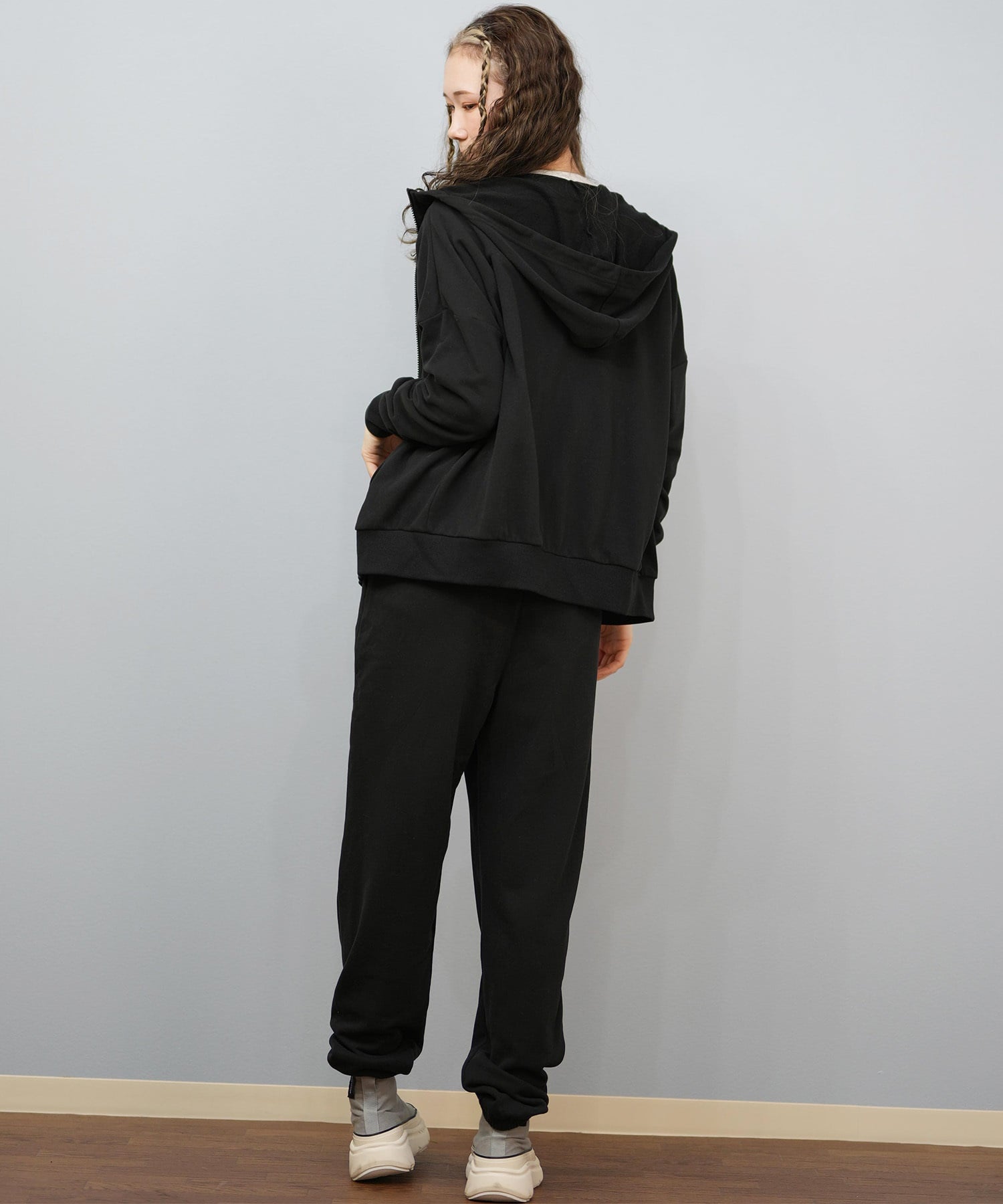 ROXY ロキシー ジップアップ パーカー レディース ロゴ シンプル JIVY ZIP HOODIE RZP254029(BLK-M)