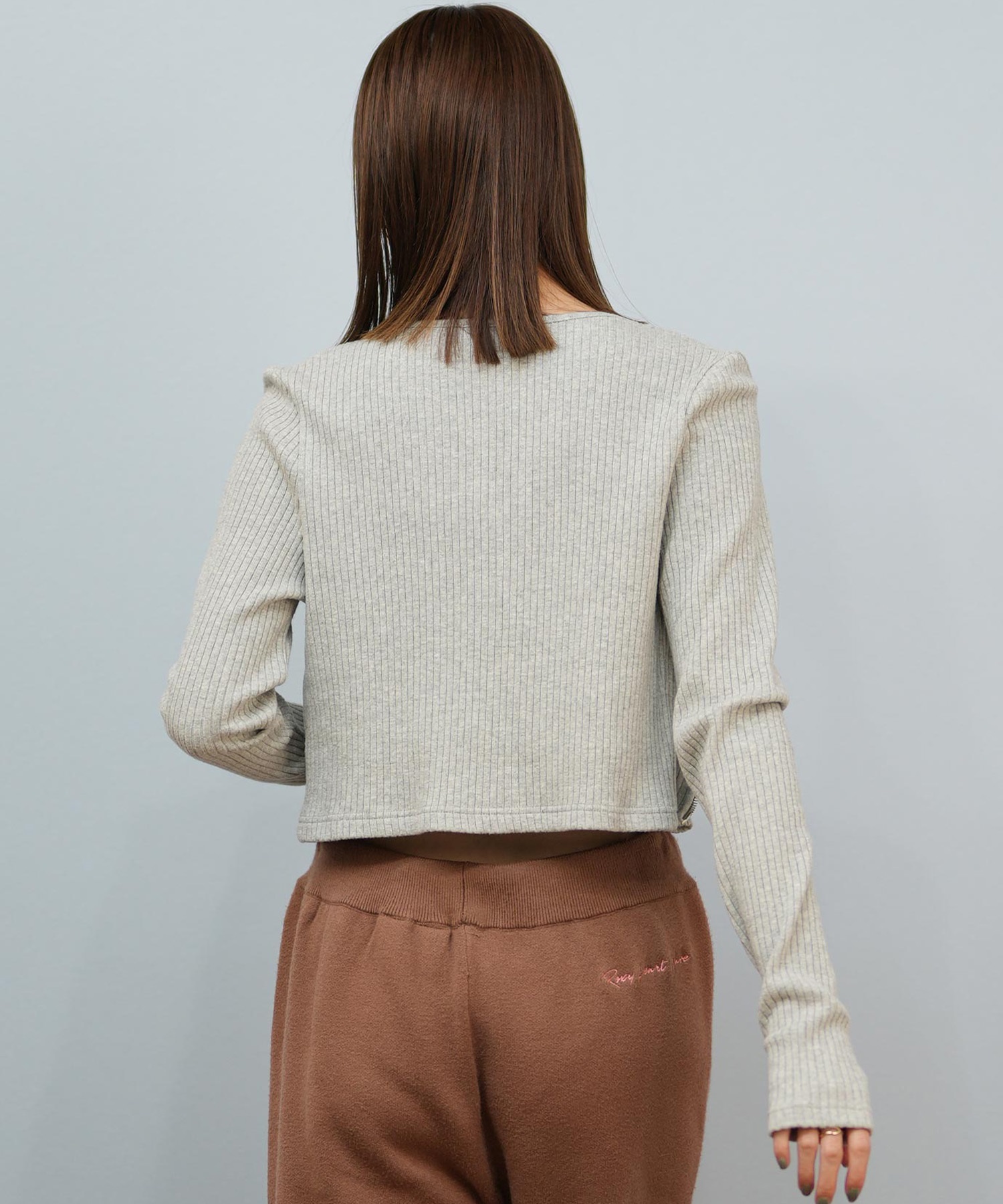 ROXY ロキシー ニット セーター カーディガン レディース クロップド丈 ショート丈 2点セット RDK254010(BLK-M)