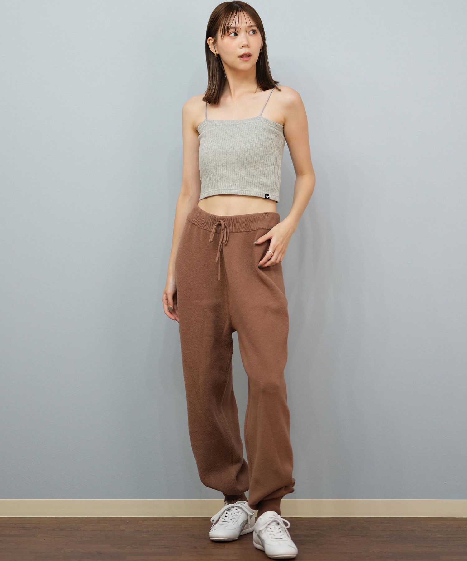 ROXY ロキシー ニット セーター カーディガン レディース クロップド丈 ショート丈 2点セット RDK254010(BLK-M)