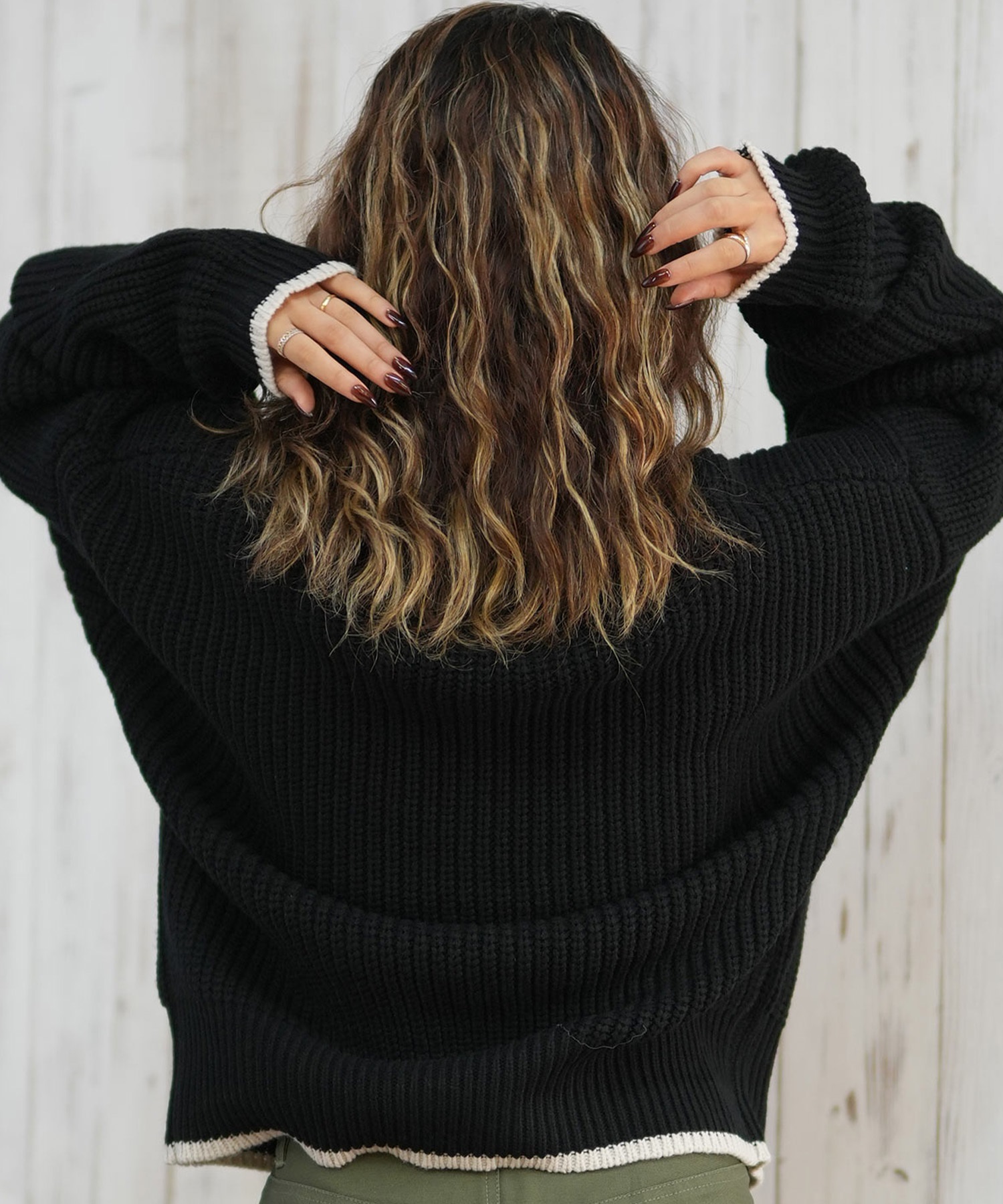 ROXY ロキシー ニット セーター カーディガン レディース クロップド丈 ショート丈 シンプル RSR254006(BLK-M)