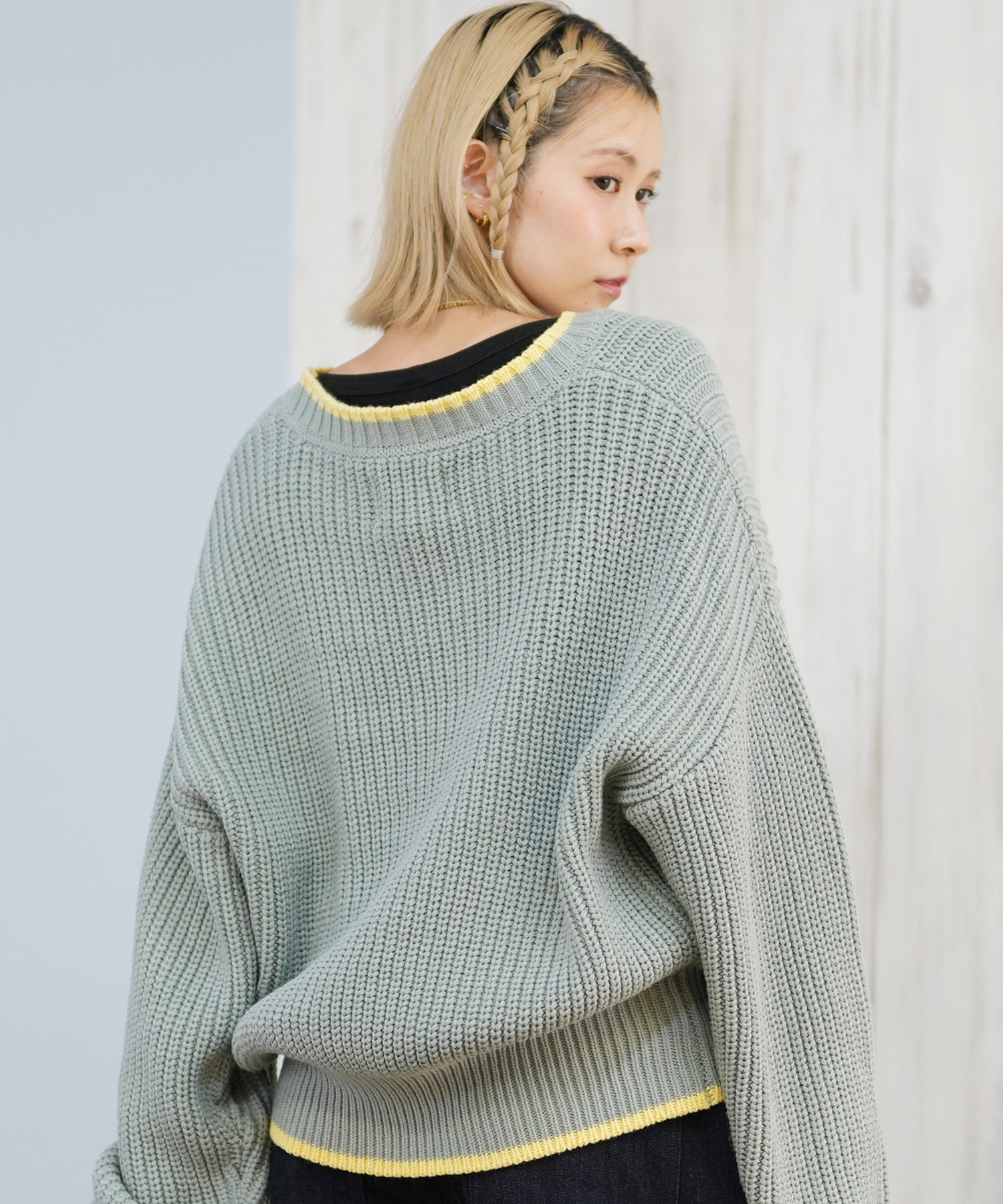 ROXY ロキシー ニット セーター カーディガン レディース クロップド丈 ショート丈 シンプル RSR254006(BLK-M)