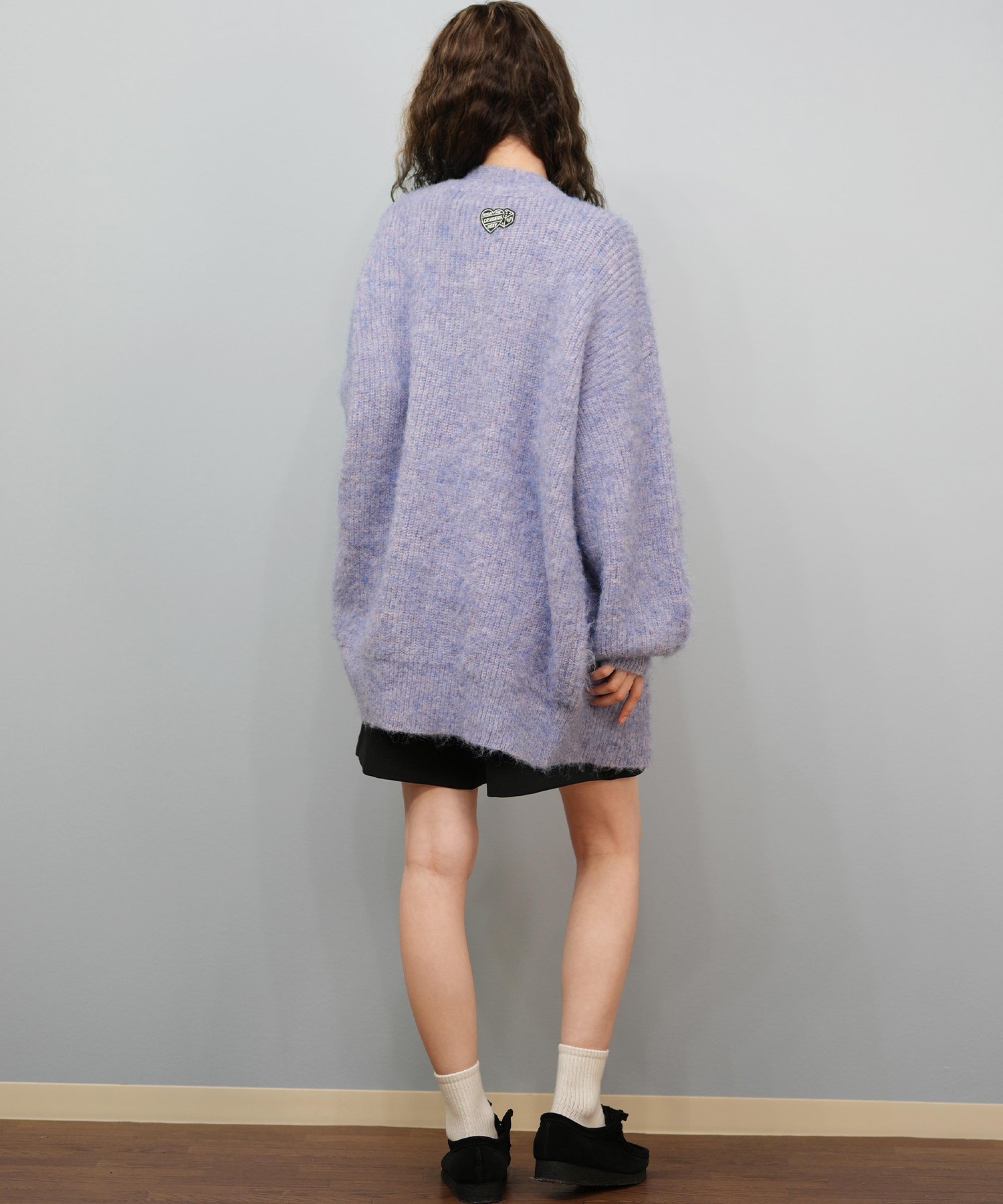 ROXY ロキシー ニット セーター カーディガン レディース ロング シンプル ロゴ MY HEART ウィメンズ カーディガン RSR254602T(BLK-M)