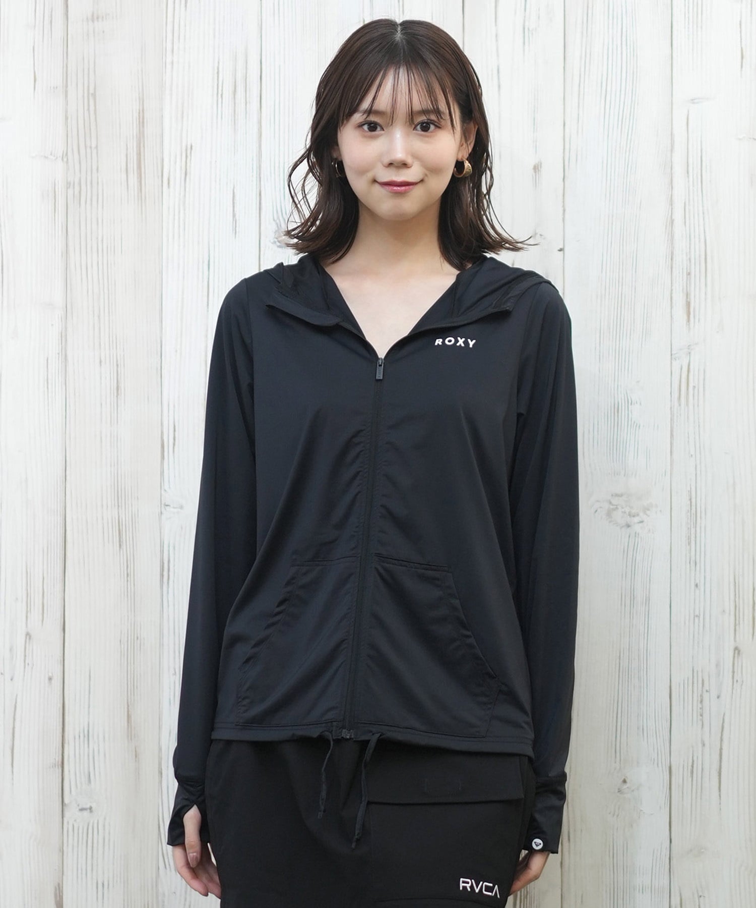 ROXY ロキシー 水着 レディース ラッシュガード ジップアップ パーカー UVカット 接触冷感 速乾 軽量 AURORA RLY251029(WHT-S)