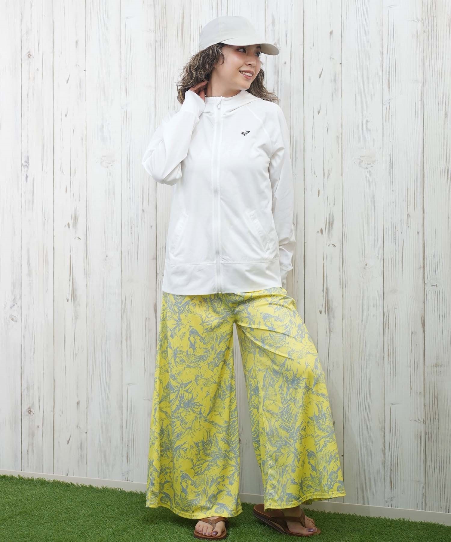 ROXY ロキシー ラッシュガード 水着 レディース パーカー ジップアップ 長袖 水陸両用 UVカット HISTORICAL LOGO HOODIE RLY251032(BGR-M)