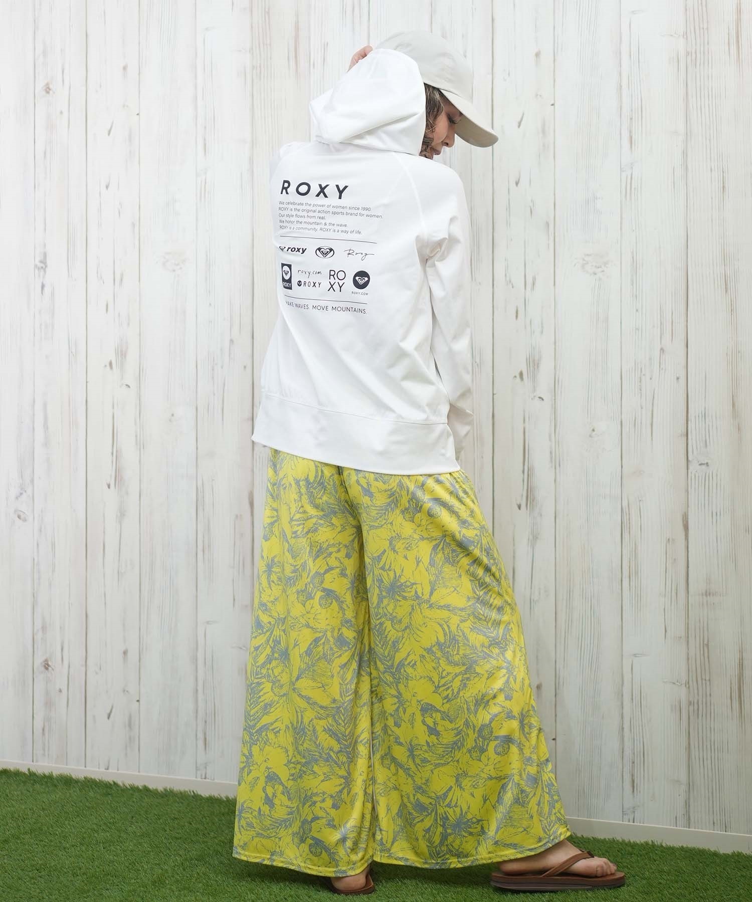 ROXY ロキシー ラッシュガード 水着 レディース パーカー ジップアップ 長袖 水陸両用 UVカット HISTORICAL LOGO HOODIE RLY251032(BGR-M)