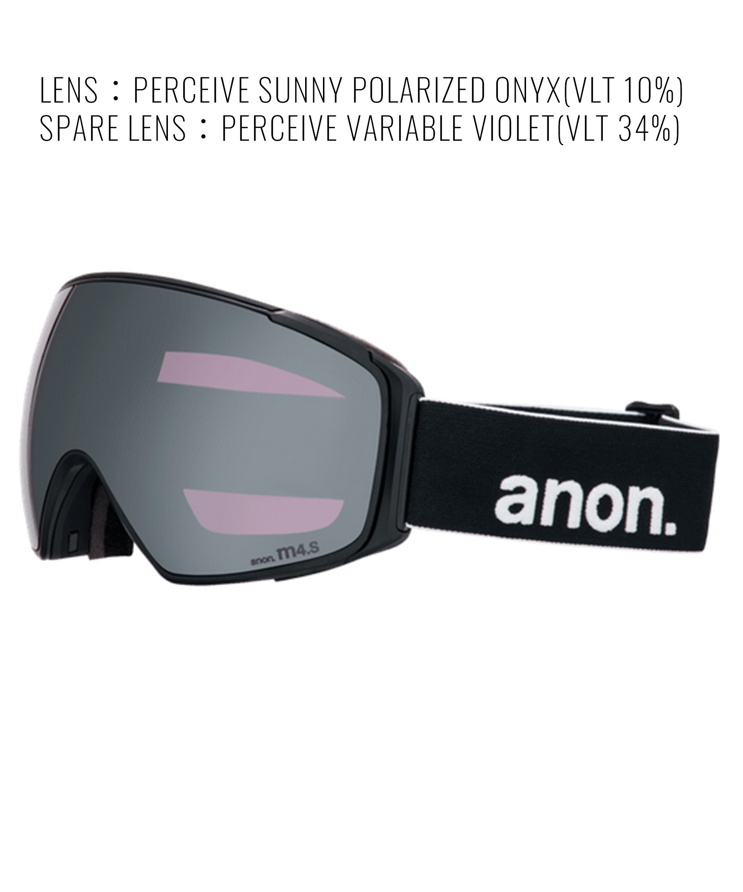 ANON アノン M4S Goggles Polarized Lens Toric スノーボード ゴーグル ユニセックス ムラサキスポーツ 25-26モデル MM D11【2526】(BLACK-NA)