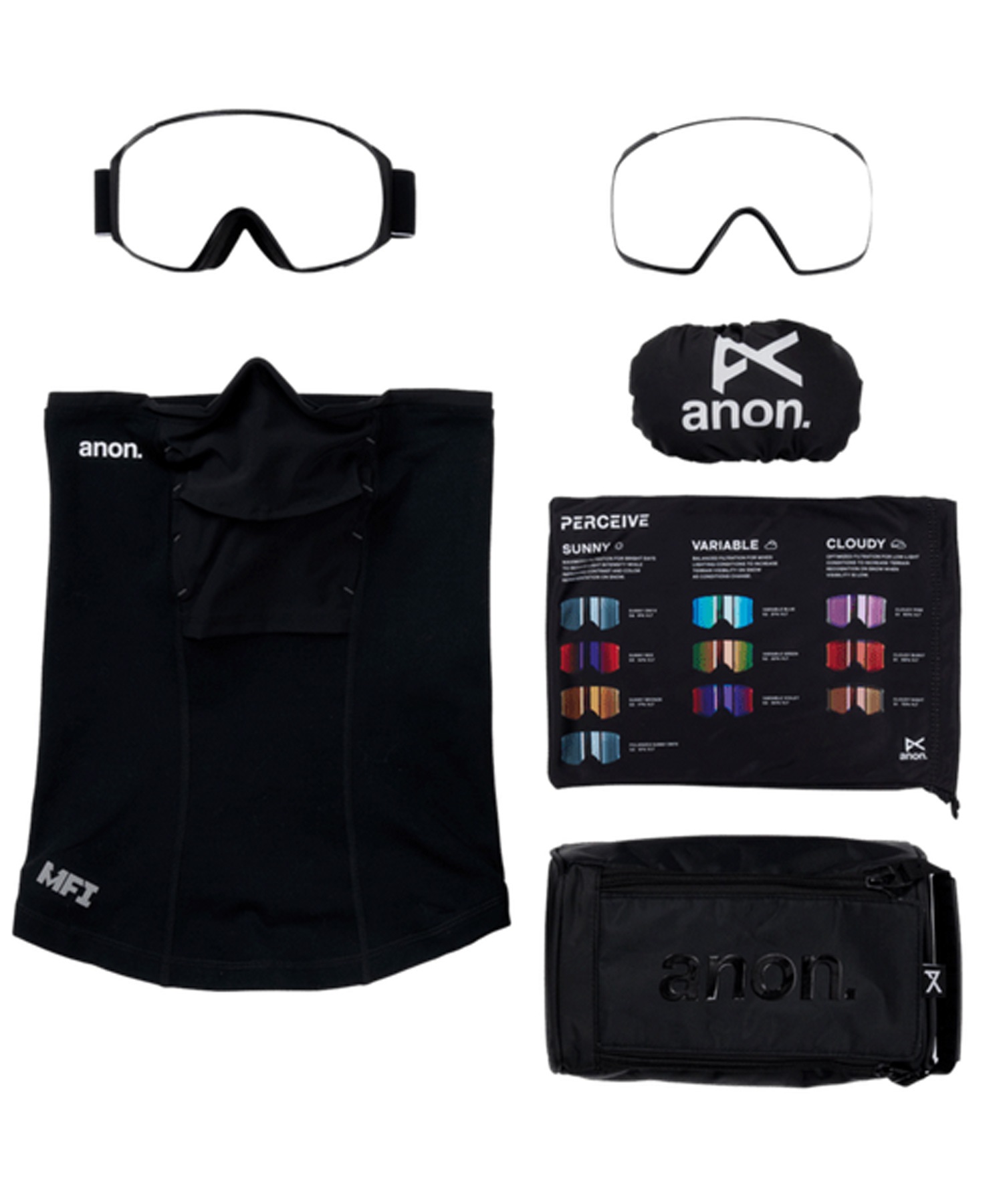 ANON アノン M4S Goggles Polarized Lens Toric スノーボード ゴーグル ユニセックス ムラサキスポーツ 25-26モデル MM D11【2526】(BLACK-NA)