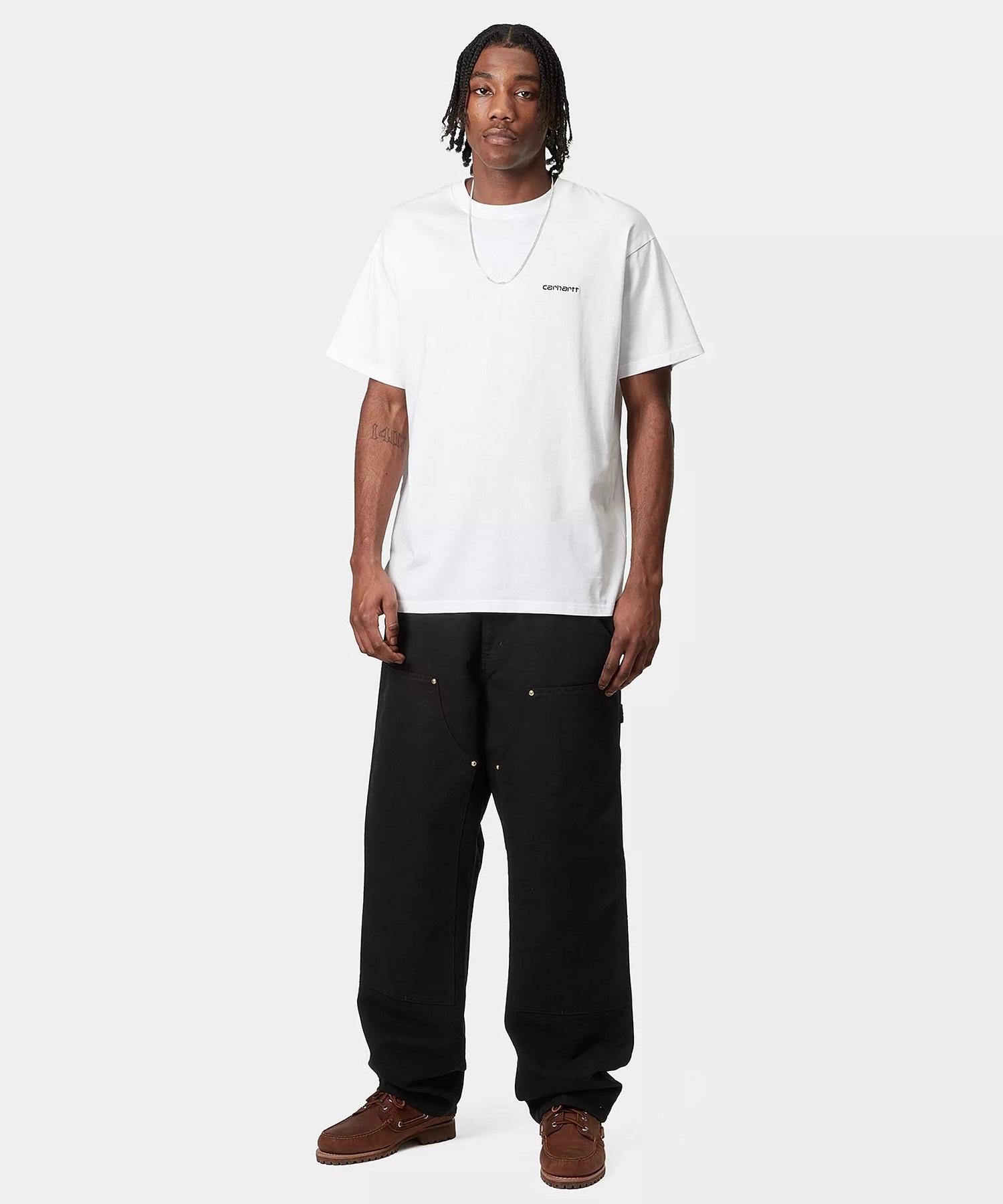 Carhartt WIP カーハートダブリューアイピー ロングパンツ メンズ ダブルニーパンツ DOUBLE KNEE PANT I031501(BLACK-30inch)