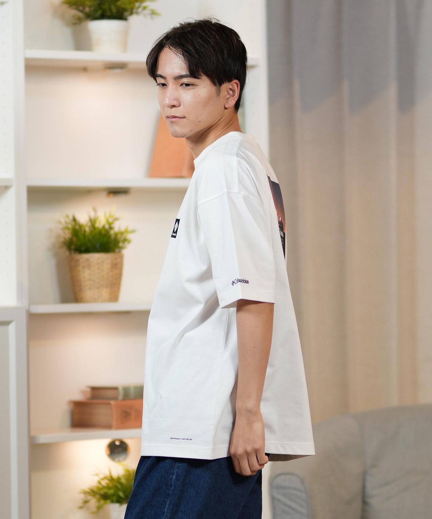 columbia コロンビア 半袖 Tシャツ メンズ バックプリント 吸湿速乾 PM0729 ムラサキスポーツ限定(10-S)