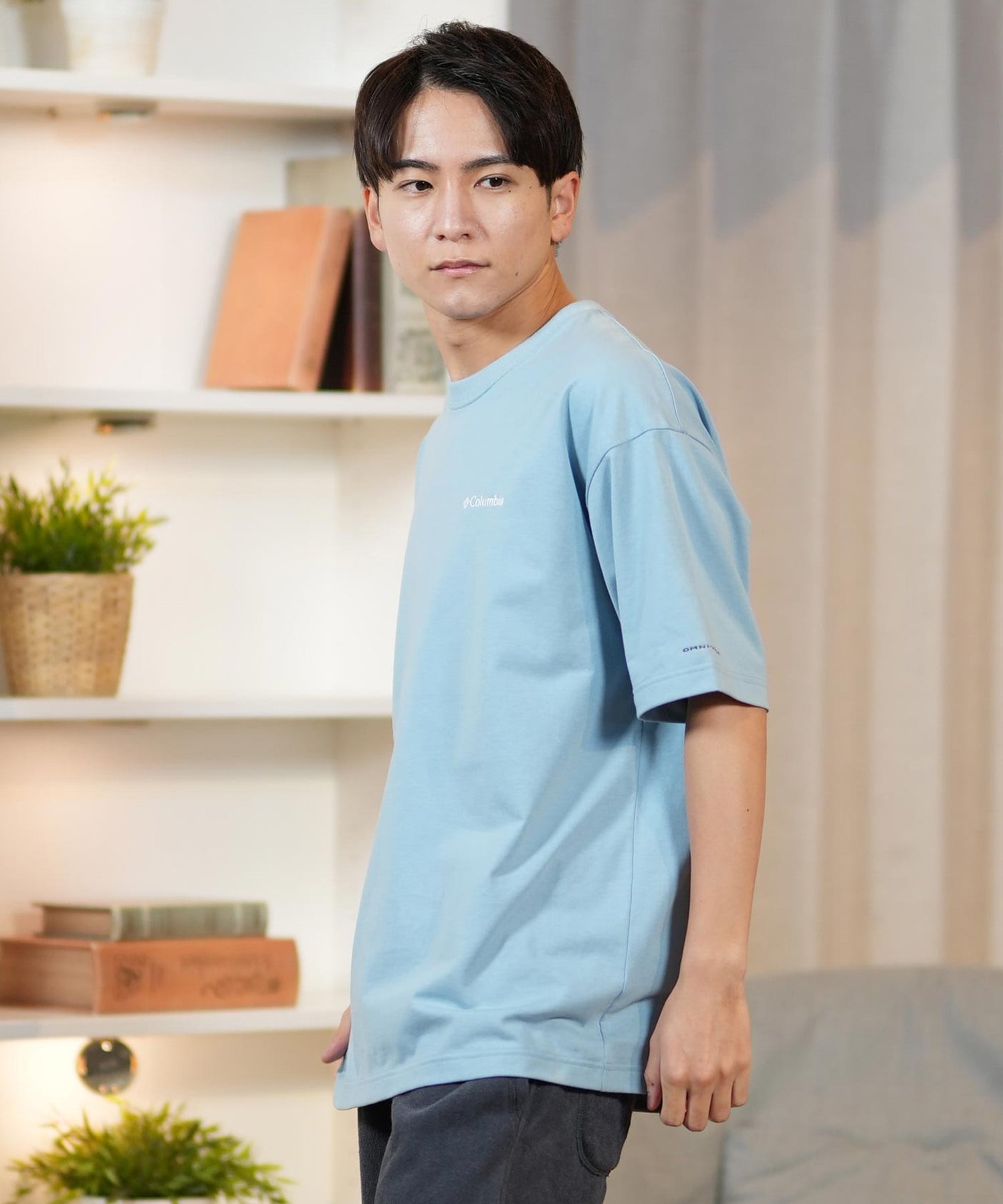 columbia コロンビア 半袖 Tシャツ メンズ バックプリント 吸湿速乾 PM0785 ムラサキスポーツ限定(10-M)