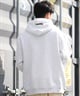 THRASHER スラッシャー ジップアップ パーカー メンズ スウェット フーディー ロゴ ワンポイント 裏起毛 254TH1PK065(WHT-M)