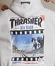 THRASHER スラッシャー プルオーバー パーカー メンズ スウェット フーディー バックプリント 裏起毛 254TH1PK066(WHT-M)