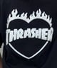 THRASHER スラッシャー 半袖 Tシャツ レディース バーニングハートTシャツ 252TH2ST033(WHT-M)