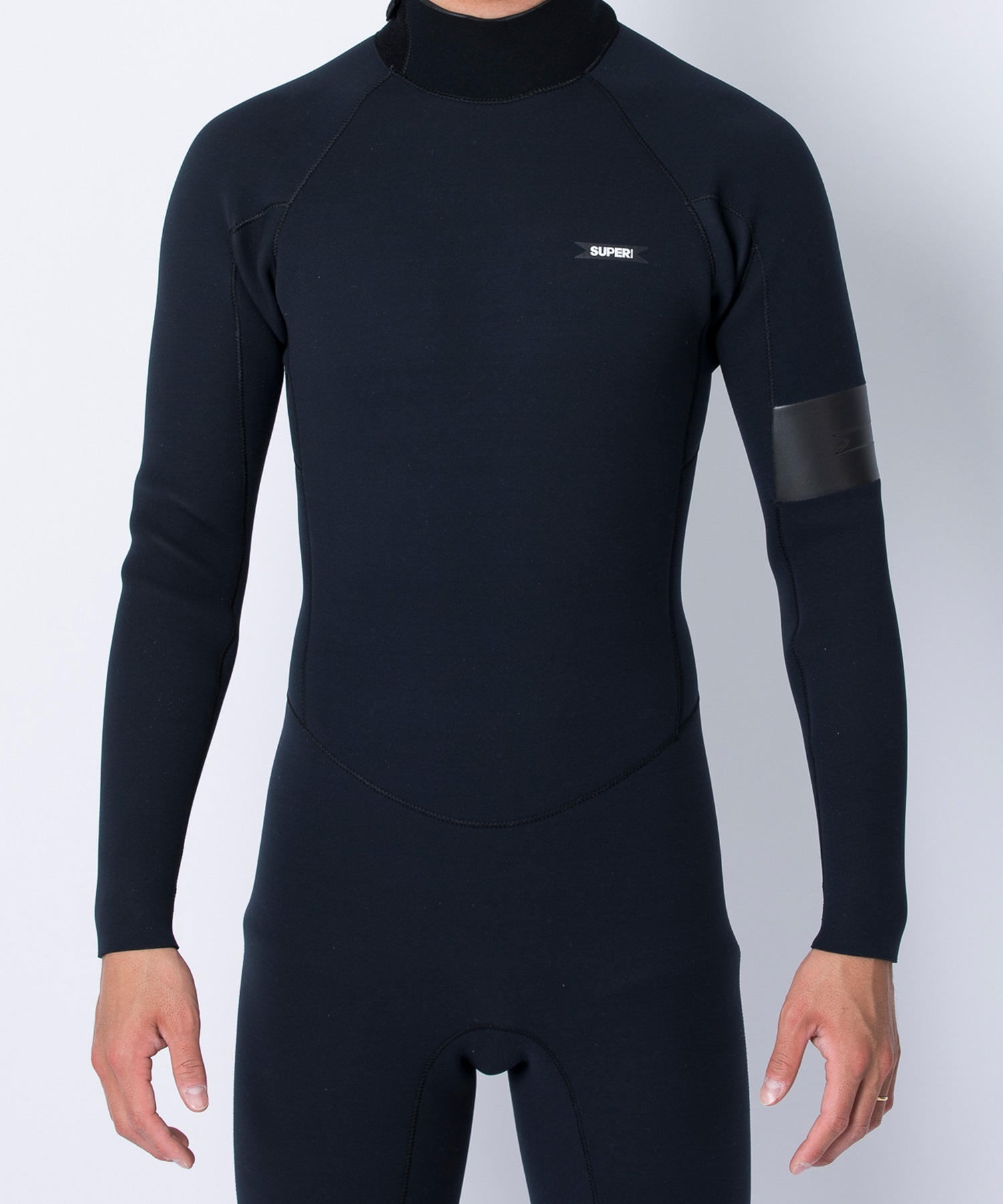 SUPER BRAND スーパーブランド バックジップ ライトフル SB BZ FULL 25SS ウェットスーツ フルスーツ メンズ(BLK-M)